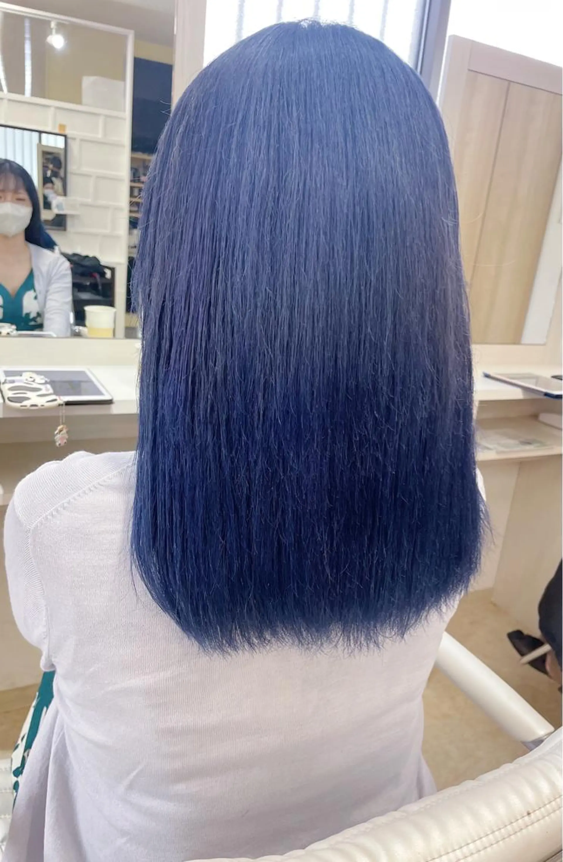 セミロング カラー ケアブリーチ /髪質 改善/古橋圭史郎のヘアスタイル