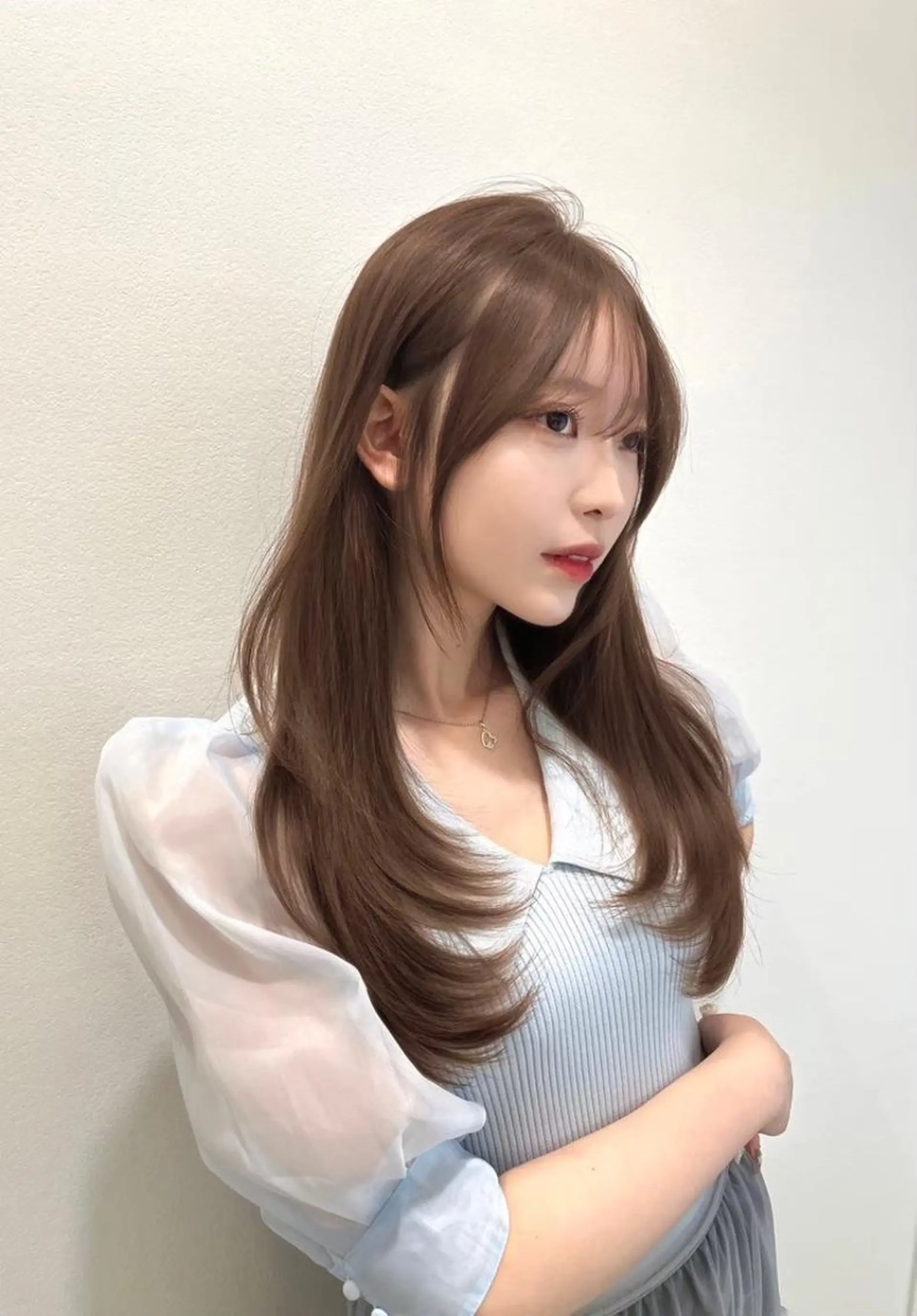 ミディアム 大人っぽ🪽顔まわり ×韓国レイヤー🪽のヘアスタイル