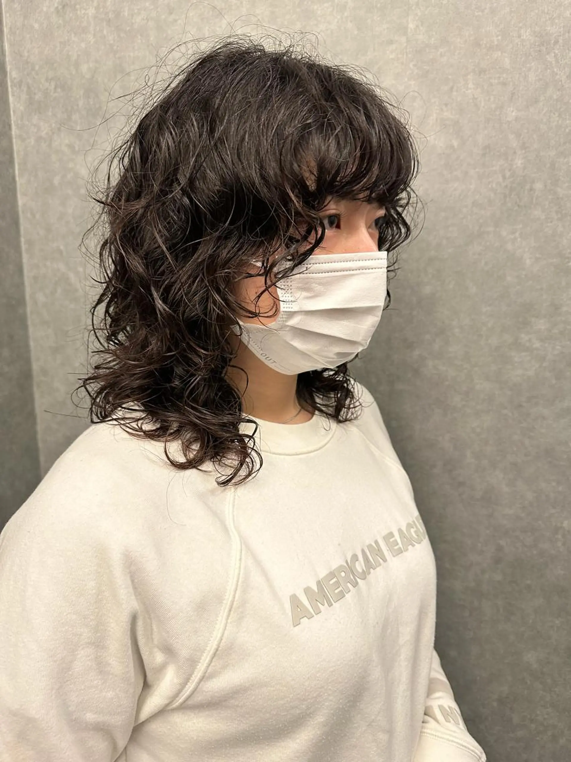 ミディアム 古沢 新のヘアスタイル