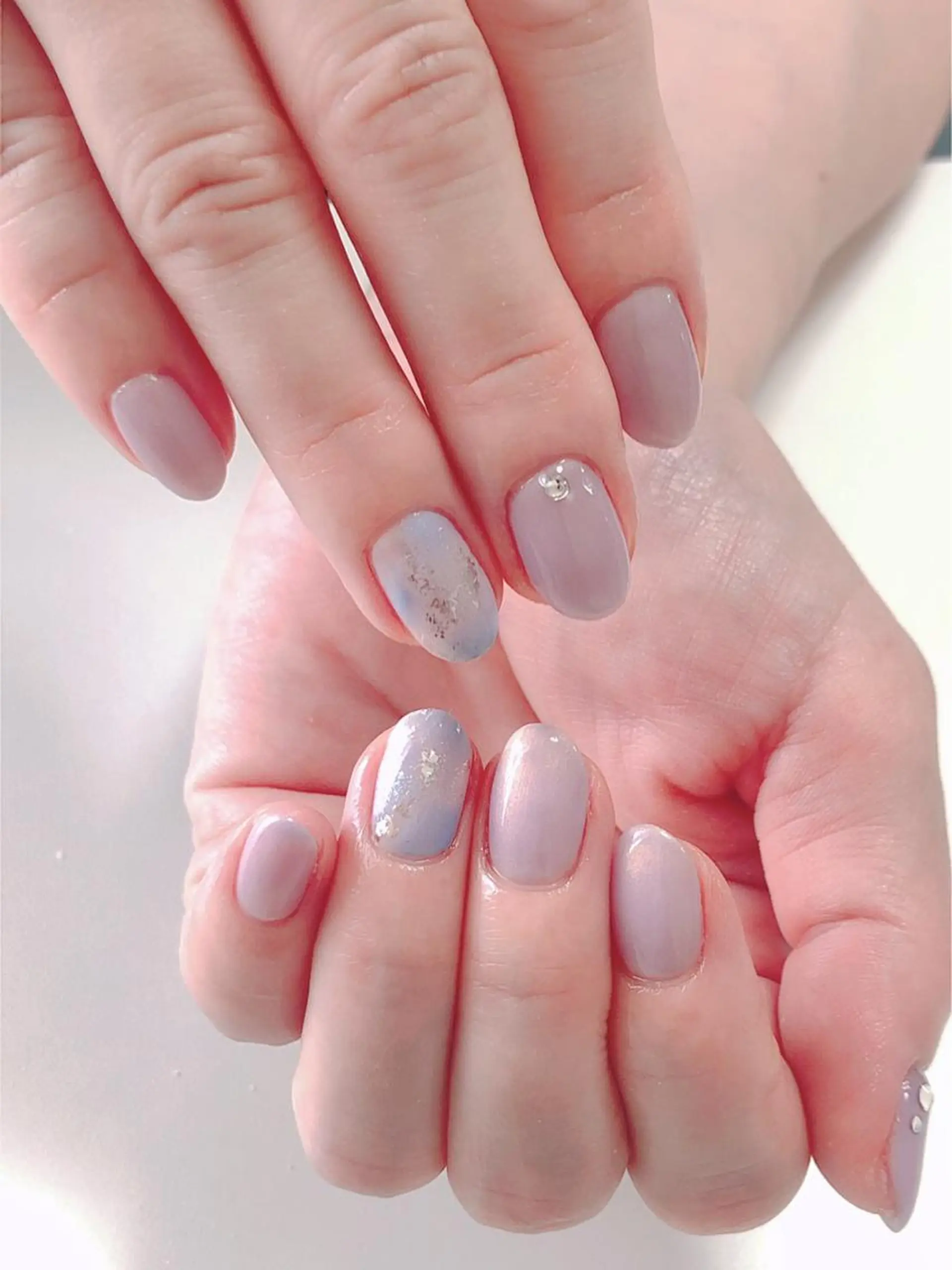 ネイル アートネイル 長さ出し フットネイル グリーン ニュアンスネイル Lily Roseスタッフ一同のマツエク・マツパデザイン