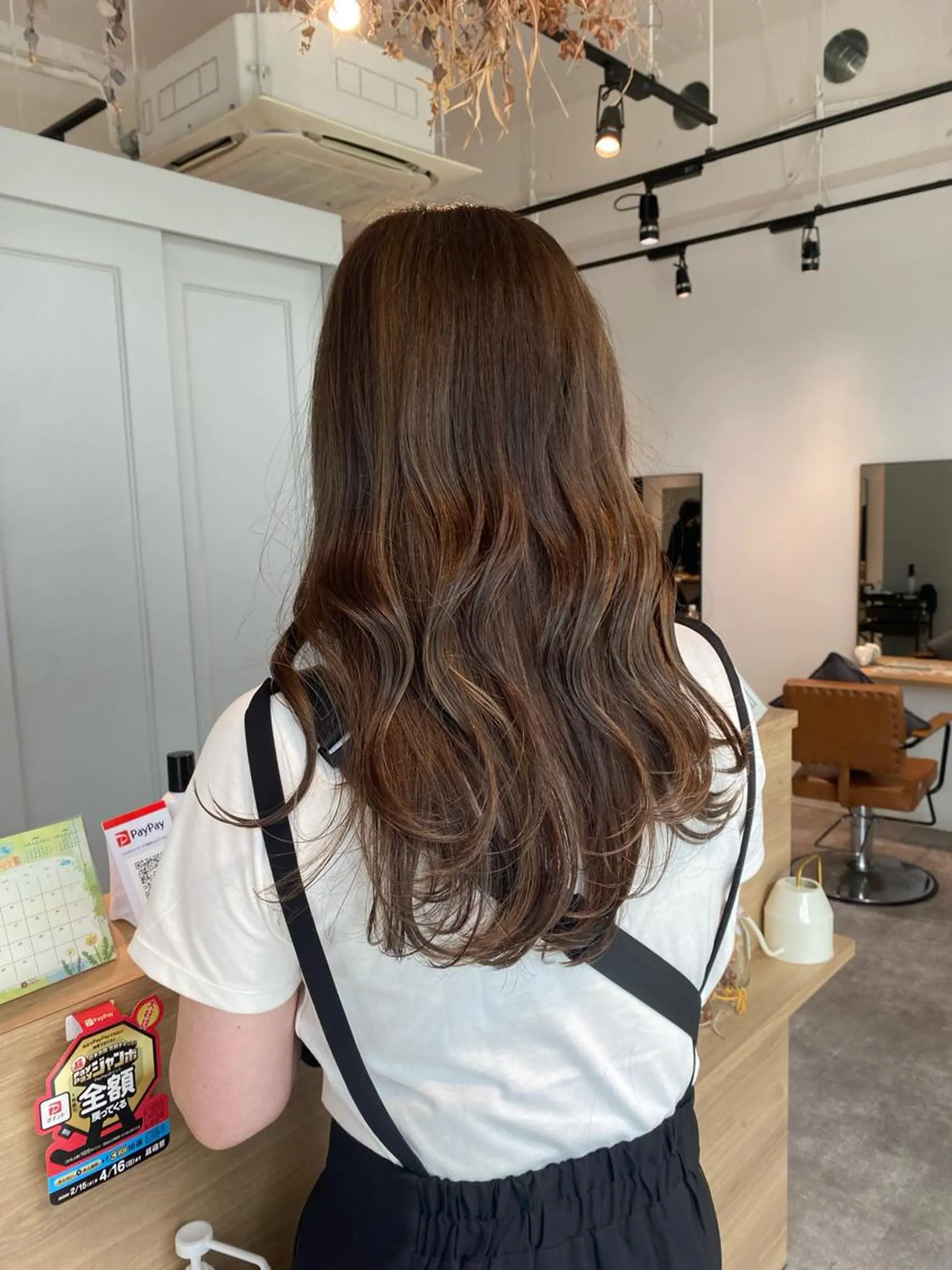 ロング カラー ハイライトカラー ハイライト カット ヘアカラー オスズ 🎀´-のヘアスタイル