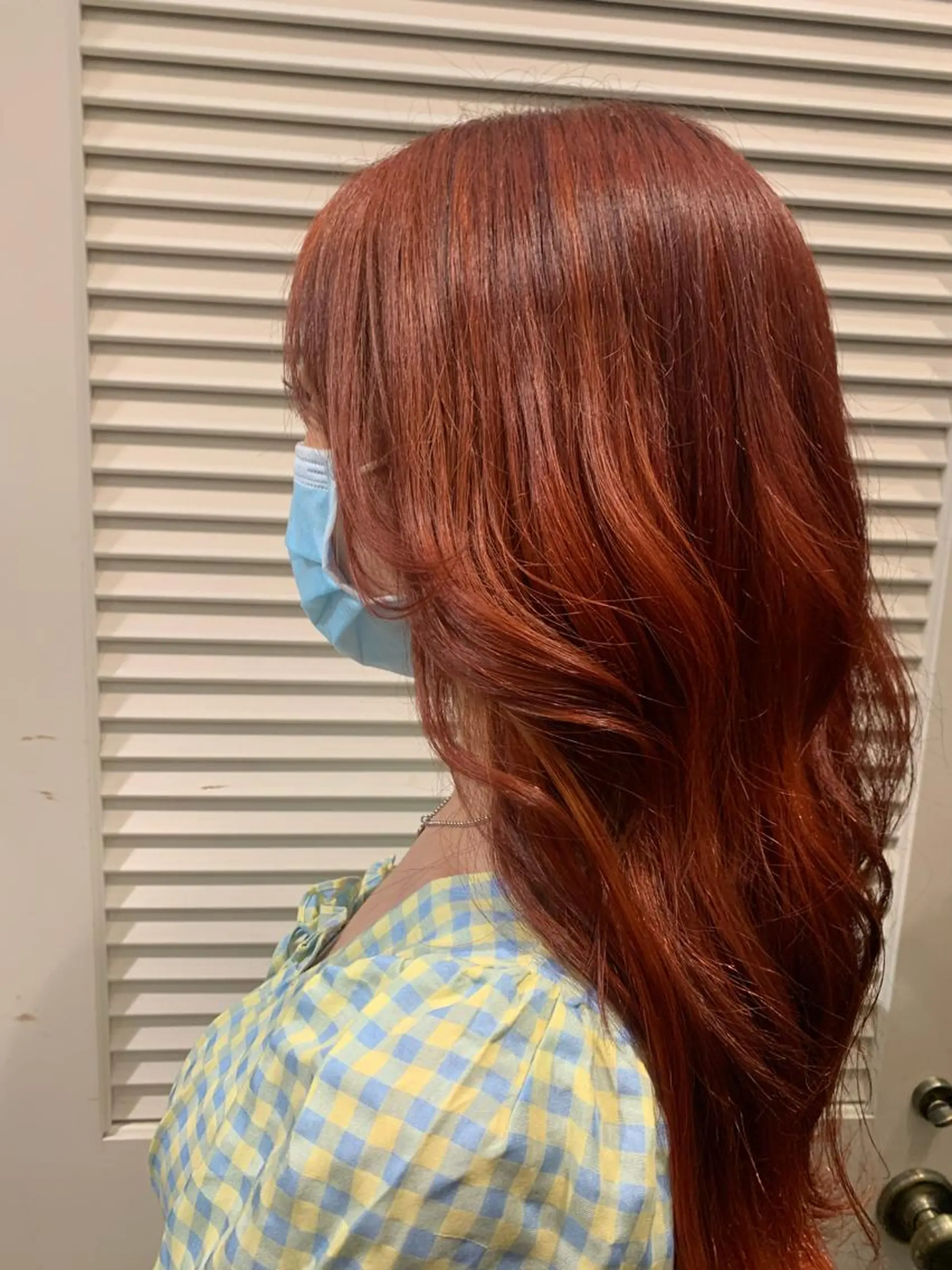 ロング カラー オレンジ プルエクステ 🖤MIYUのヘアスタイル