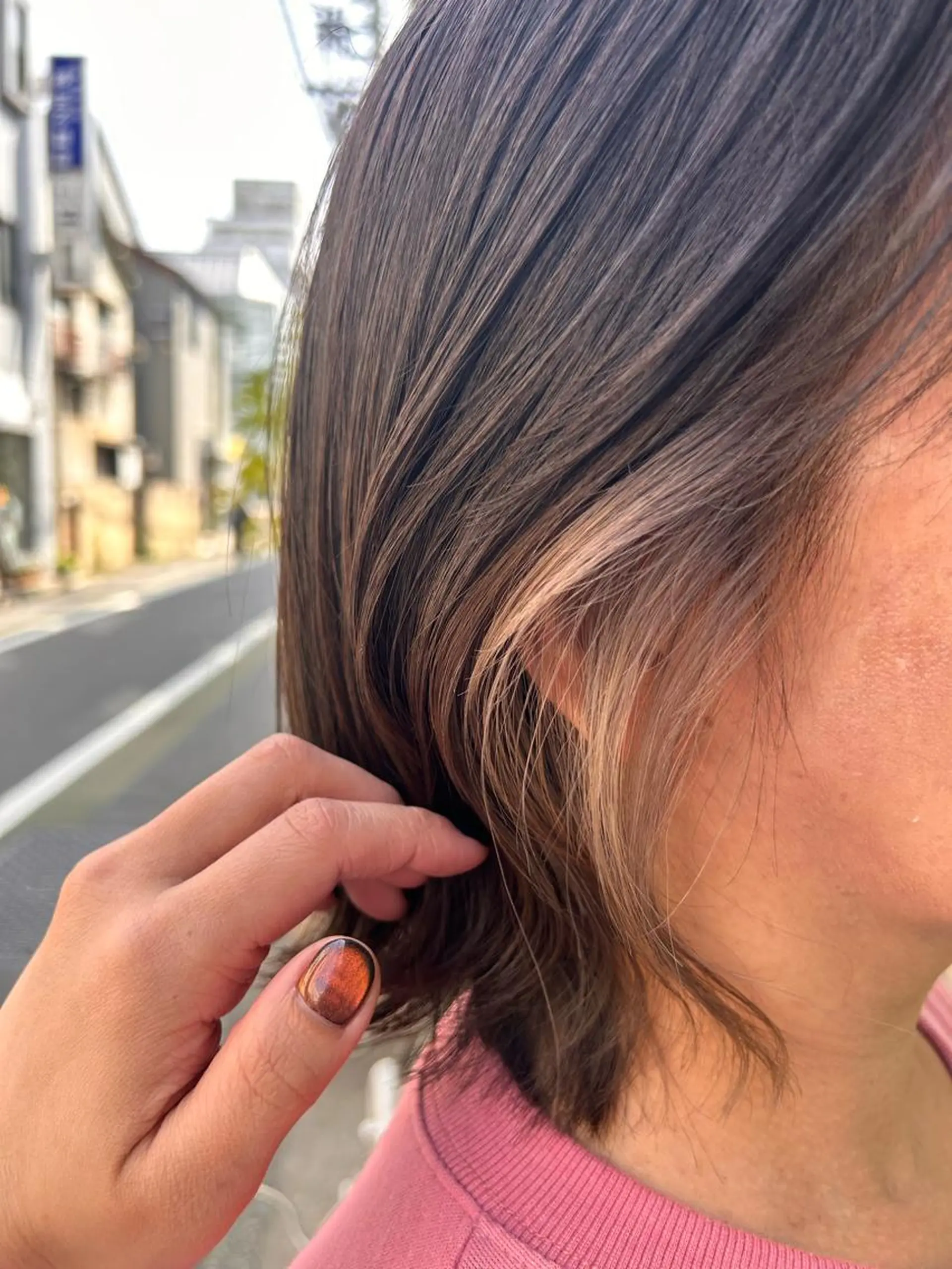 ショート カラー ヘアカラー 清水千優/パーマ/透 明感カラー/メンズのヘアスタイル