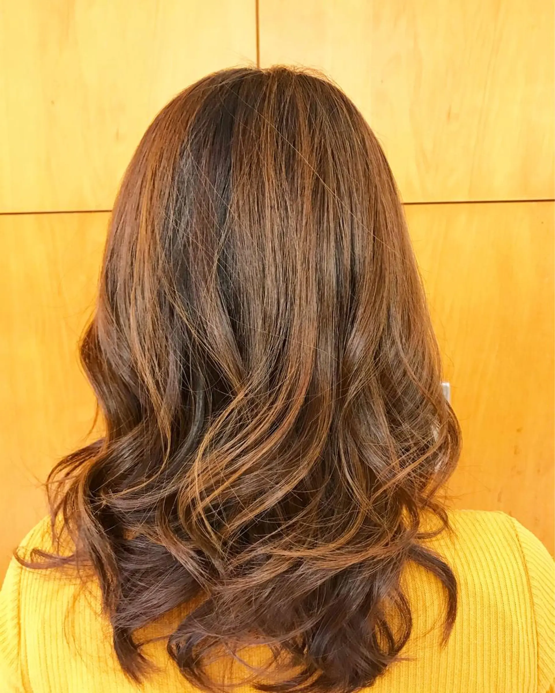 セミロング カラー ハイライトカラー ハイライト Massato Paris所属・櫻井 良祐のヘアスタイル