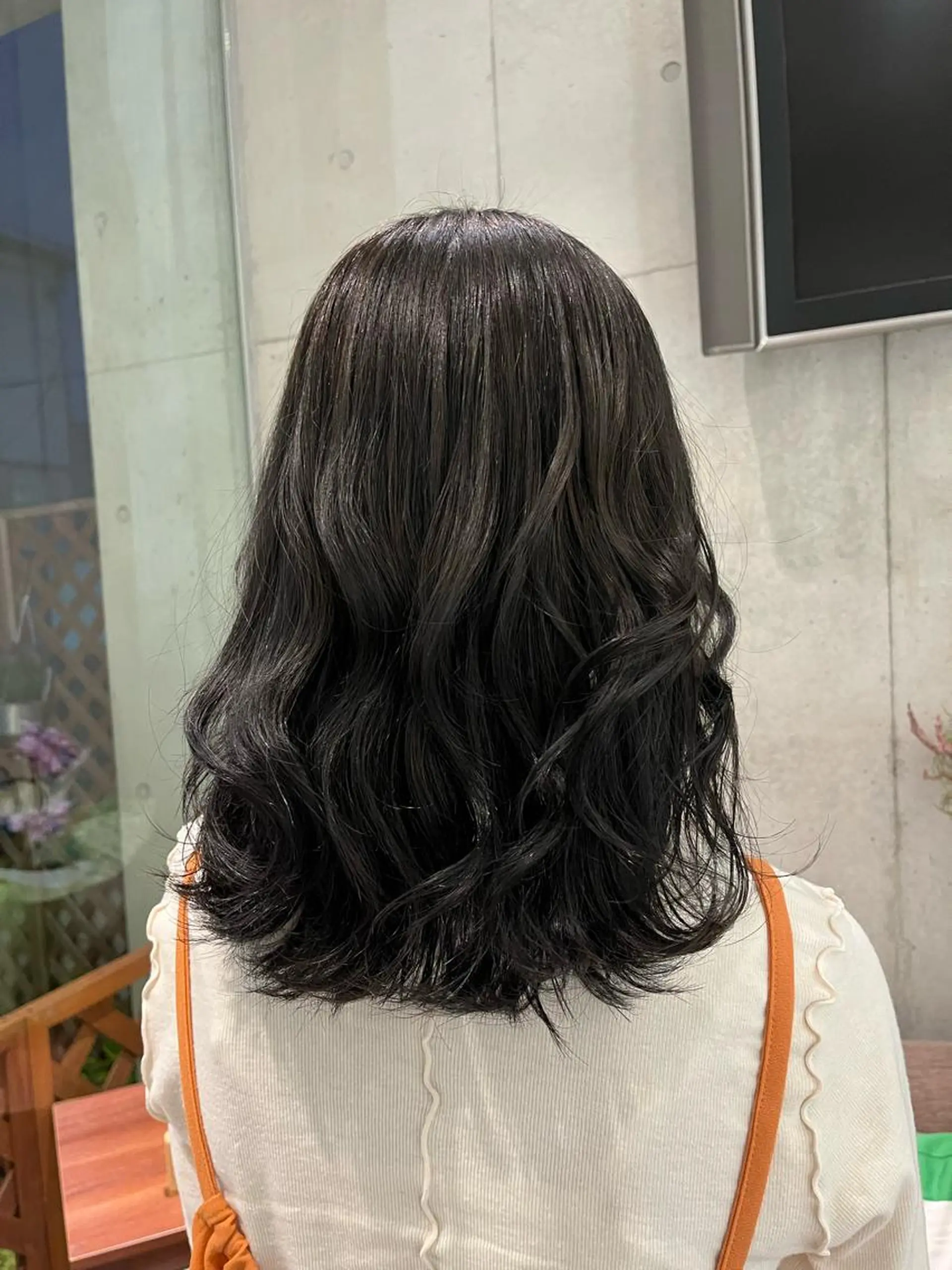 ミディアム ヘアアレンジ 韓国風ヘア ヘアカラー 工藤 詩月のヘアスタイル