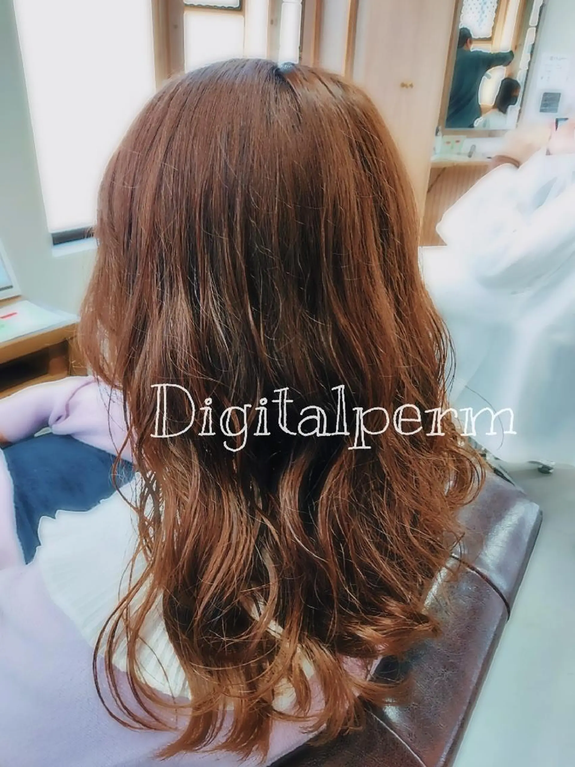 ロング パーマ デジタルパーマ カット パーマ ROSSO 春日部店のヘアスタイル