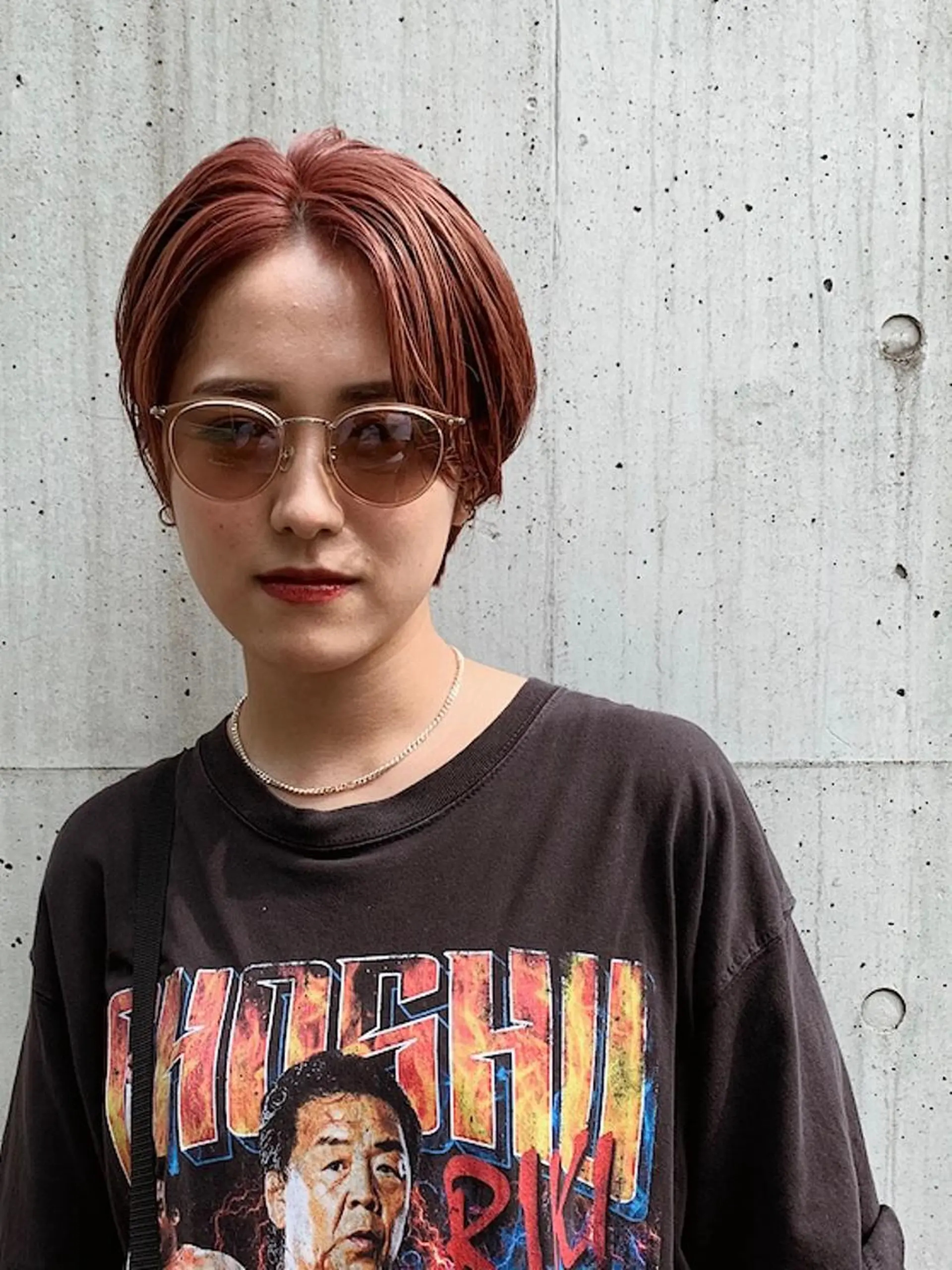 ショート カラー パーマ 海外レイヤー 🇺🇸/ヒナコのヘアスタイル