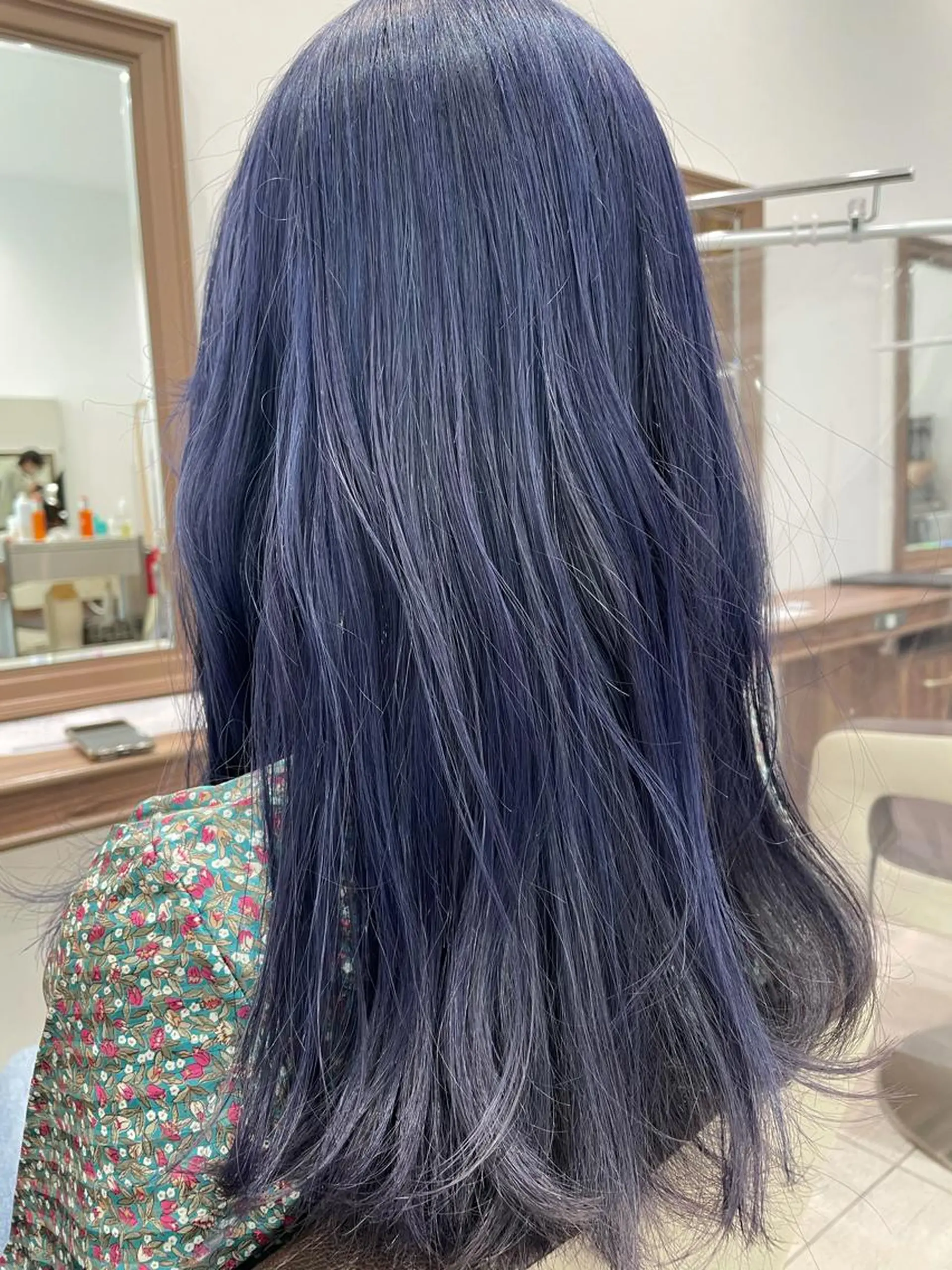 ロング カラー ブルーカラー ブルーパープル パープルカラー ナカタケ ユウのヘアスタイル