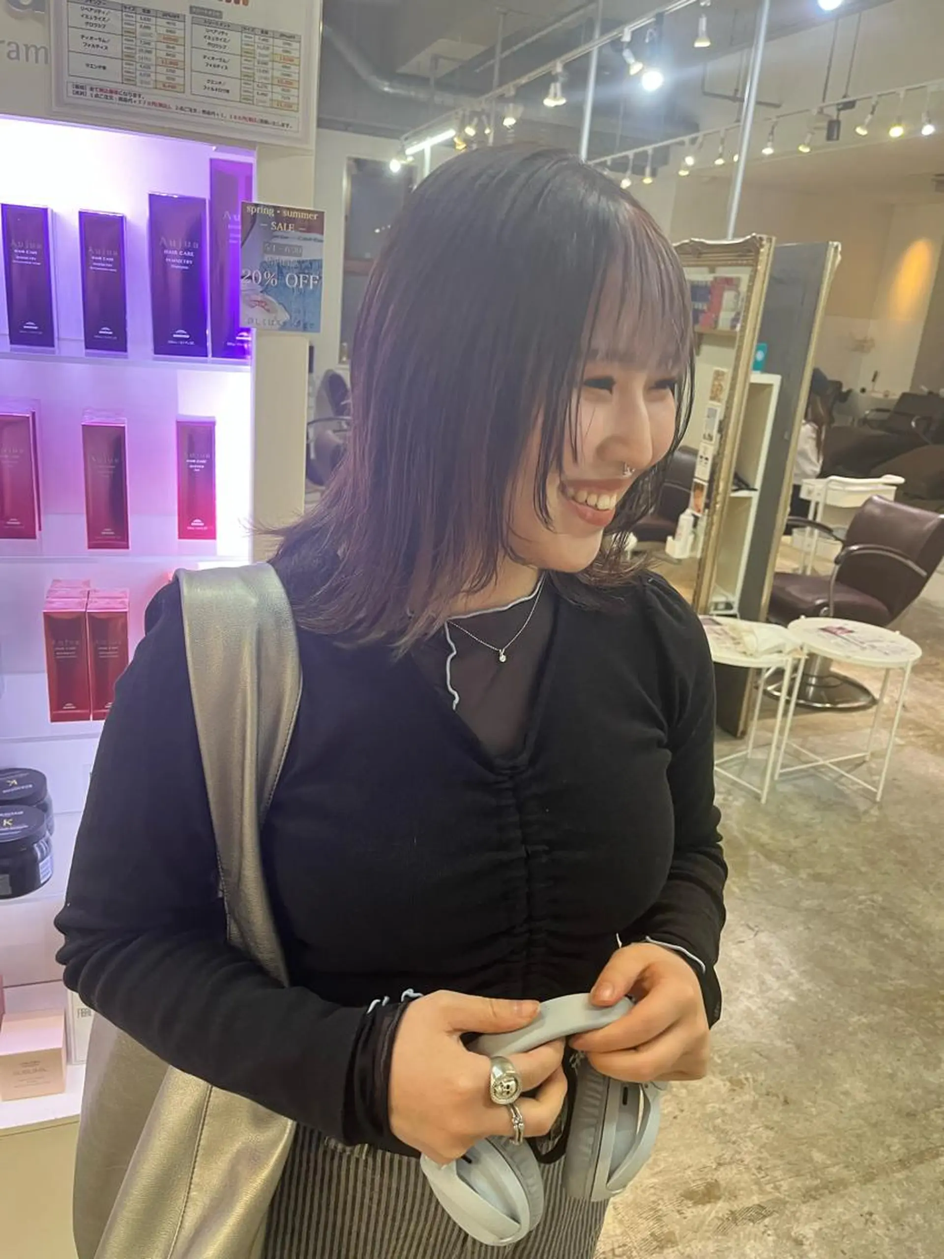 ミディアム カラー カット ヘアカラー トリートメント 🥇メンズパーマ /縮毛矯正/木村神心のヘアスタイル