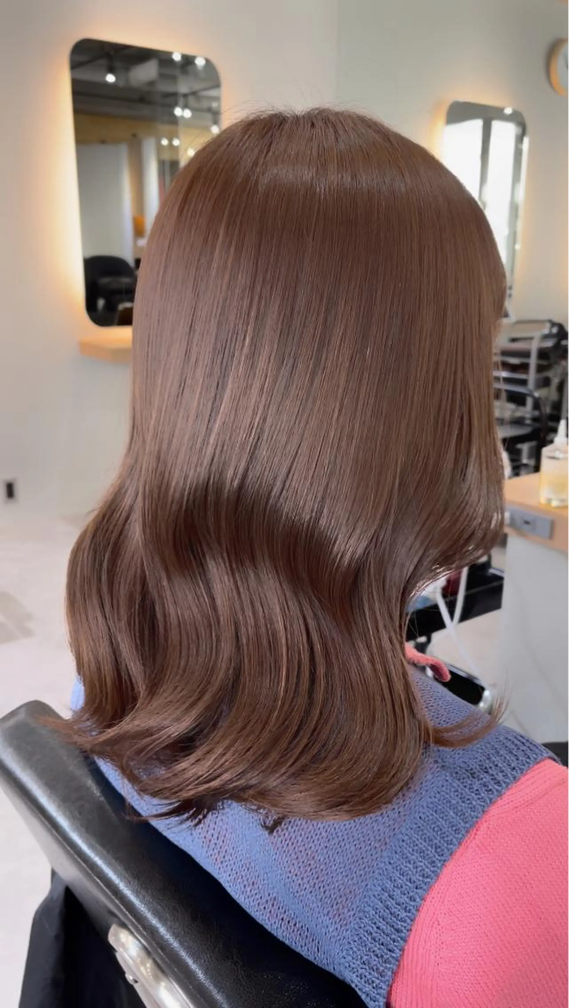 セミロング カラー ブリーチ ヘアカラー トリートメント レイヤーカット/ ブリーチカラー/雅人のヘアスタイル