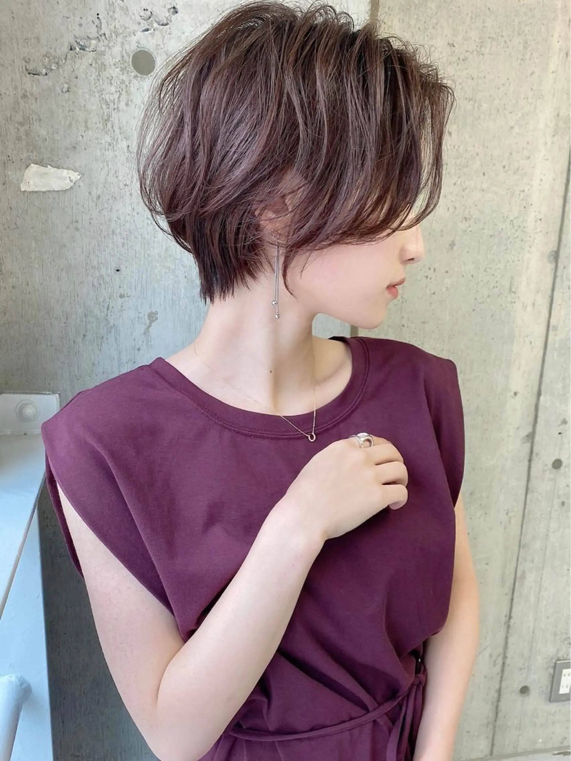 ショート カラー バレイヤージュ ブリーチ ケアブリーチ ダブルカラー ハイライトカラー 美髪/カラー 美容院🌈渡辺隼也のヘアスタイル