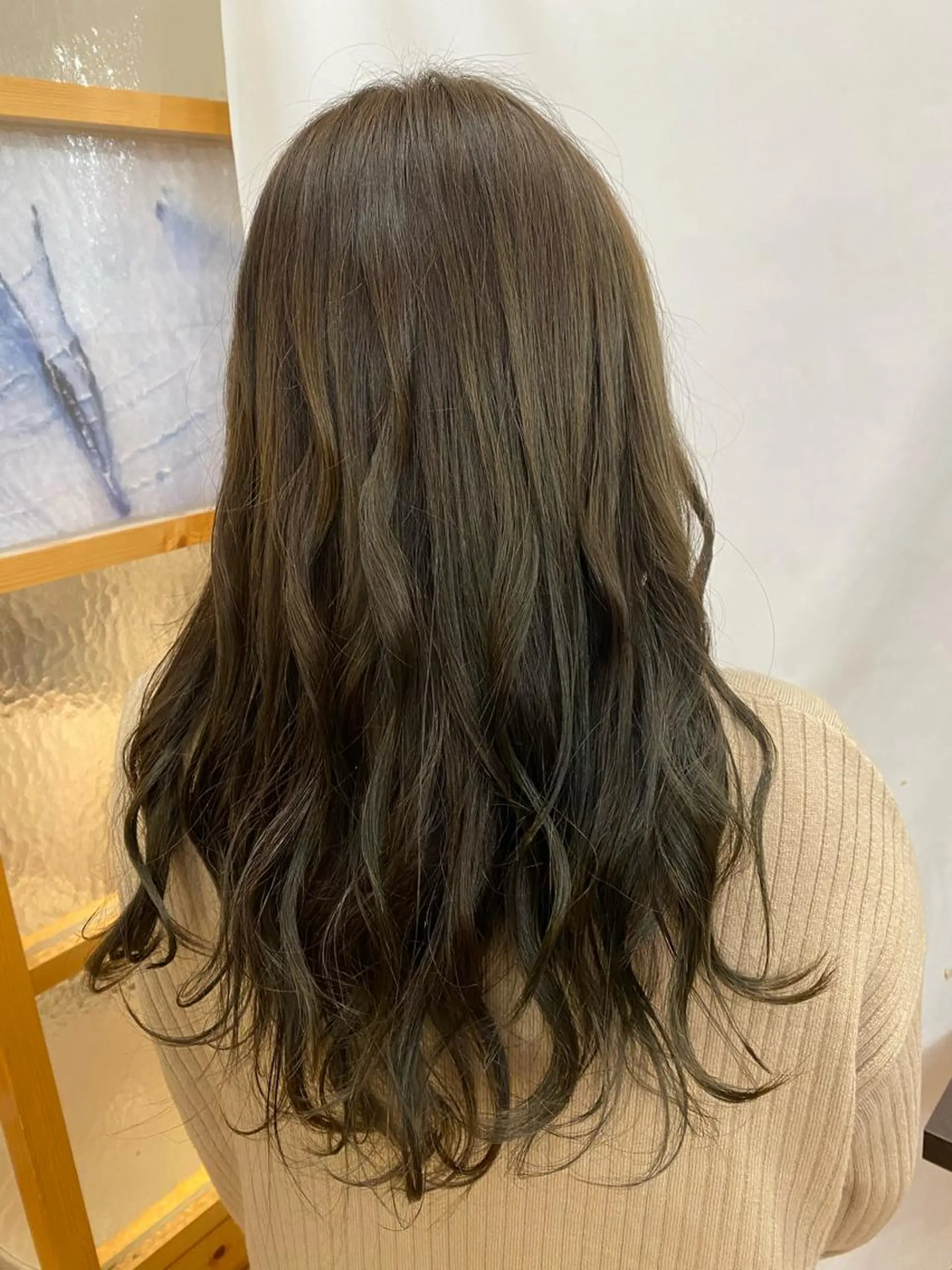 ロング カラー アッシュ eye hair / toizumi🫧のマツエク・マツパデザイン