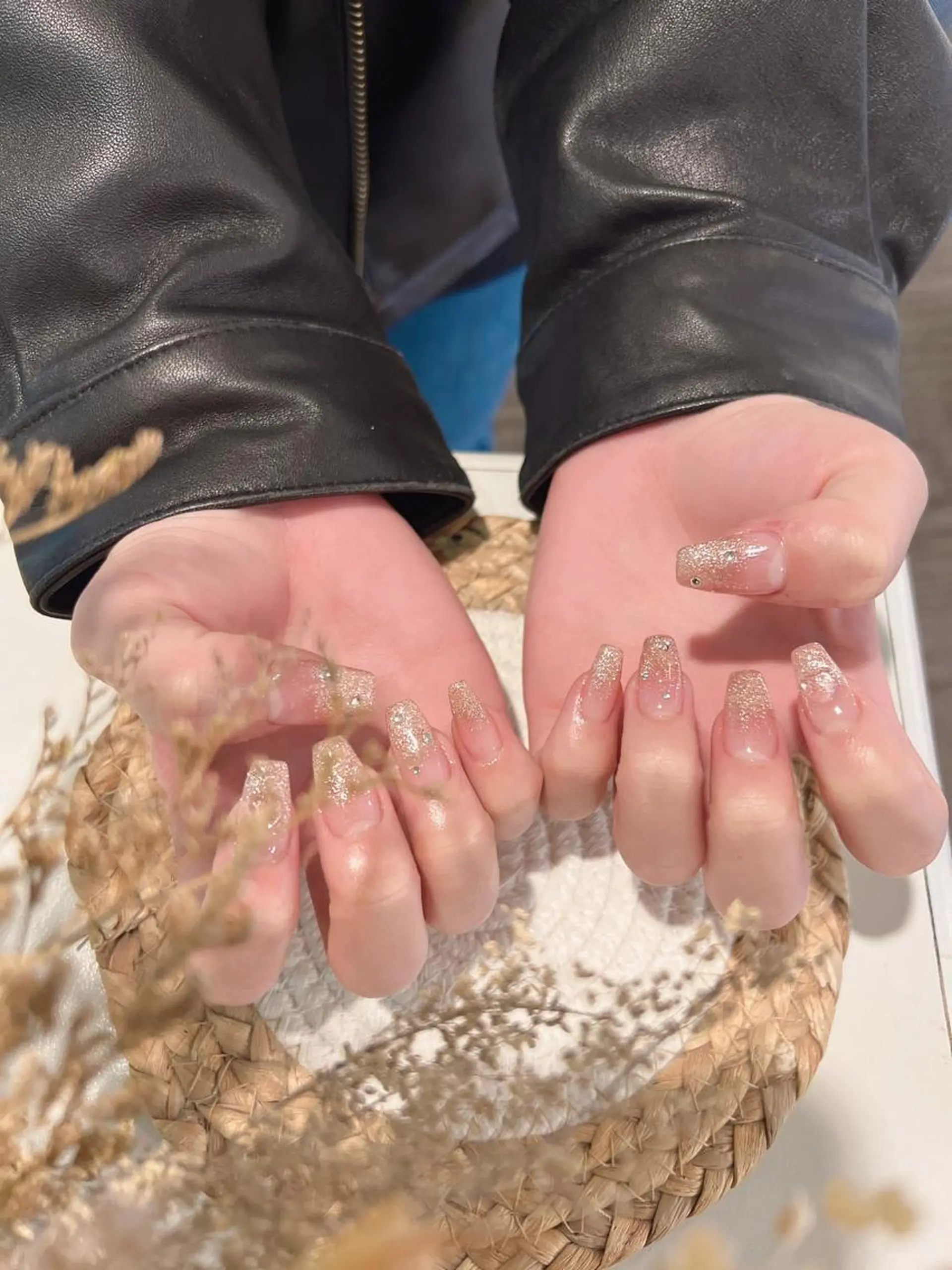 ネイル フラッシュネイル フレンチネイル ガラスフレンチ グラデーション 氷ネイル・うるうるネイル You&Me Yukiのネイルデザイン