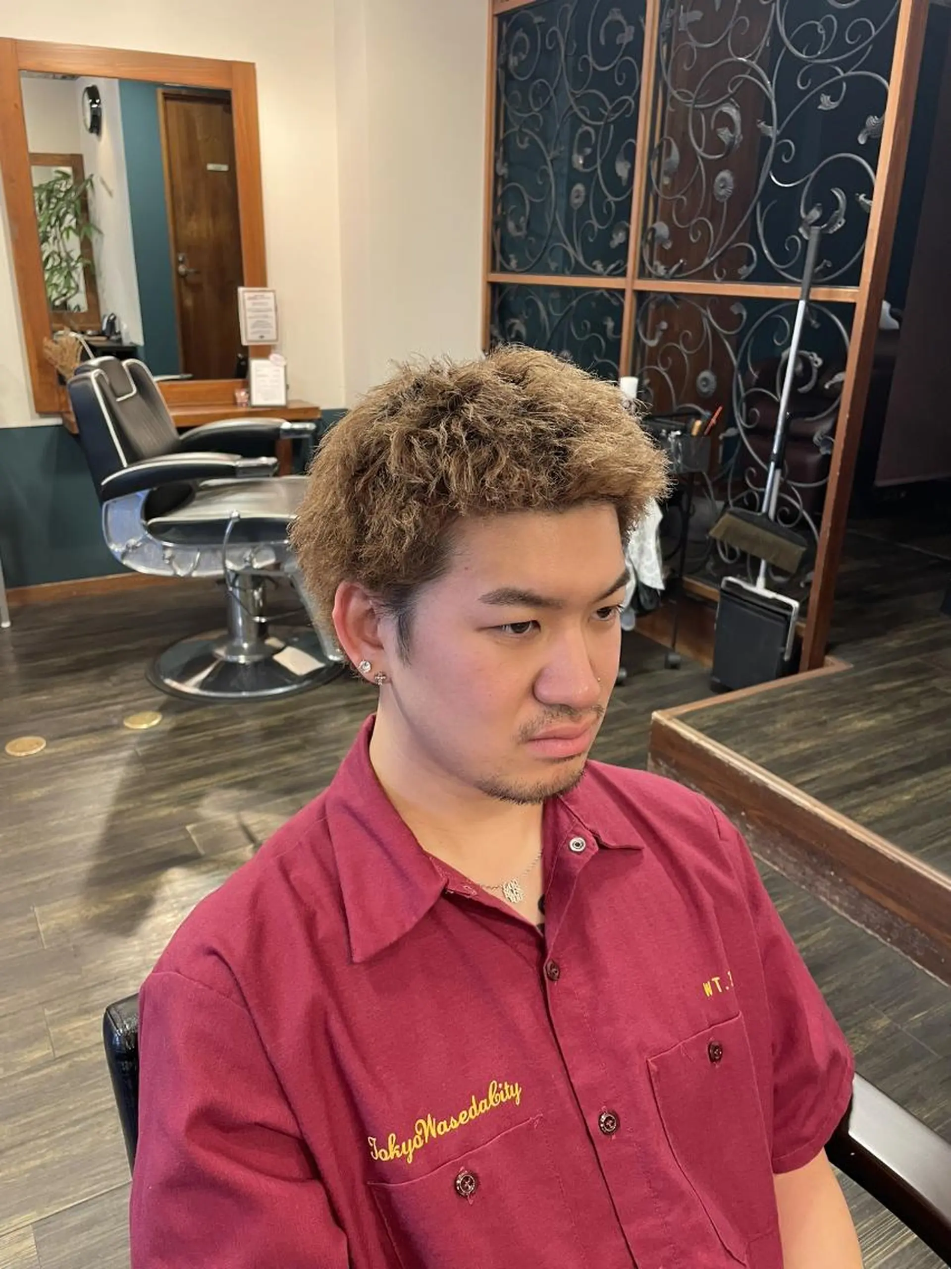 メンズ カット パーマ ヘッドスパ 早稲田/メンズ専門 /フェード/葛西裕季のヘアスタイル