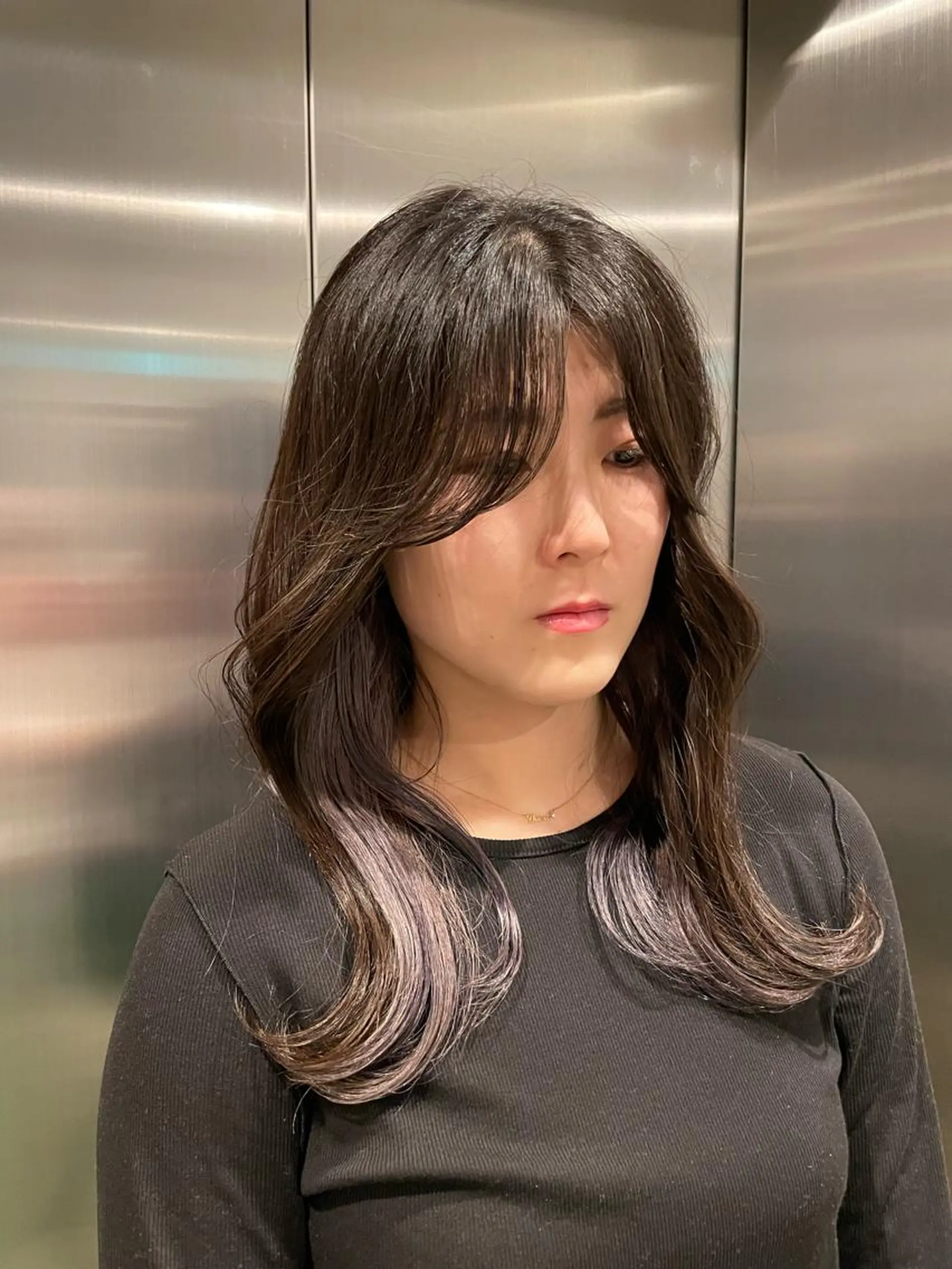ロング カラー 💖ボブ/髪質改善 顔周りレイヤー/ユイのヘアスタイル