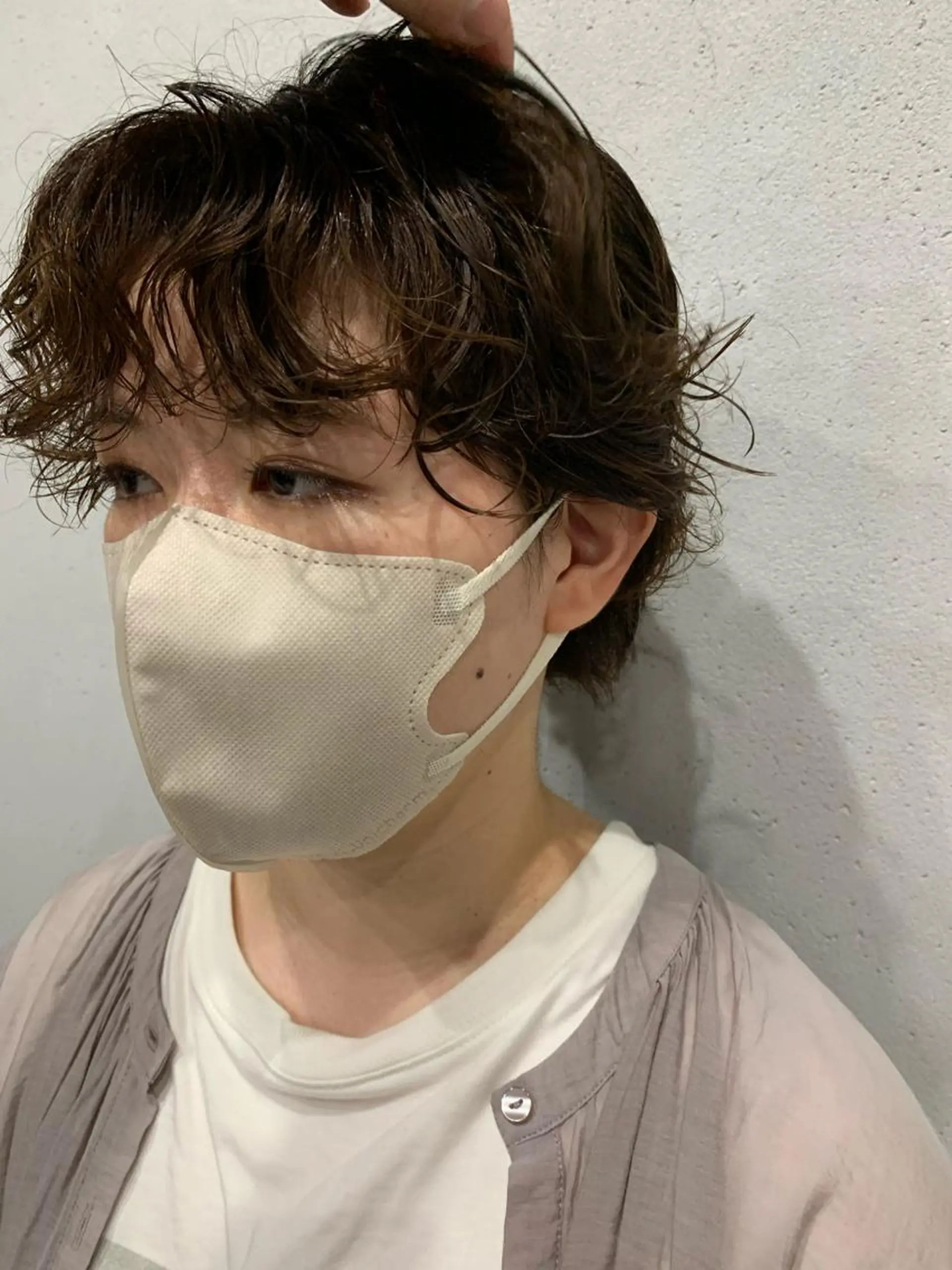 ショート パーマ ボブパーマコテ巻き風 パーマNo1深江秀平のヘアスタイル