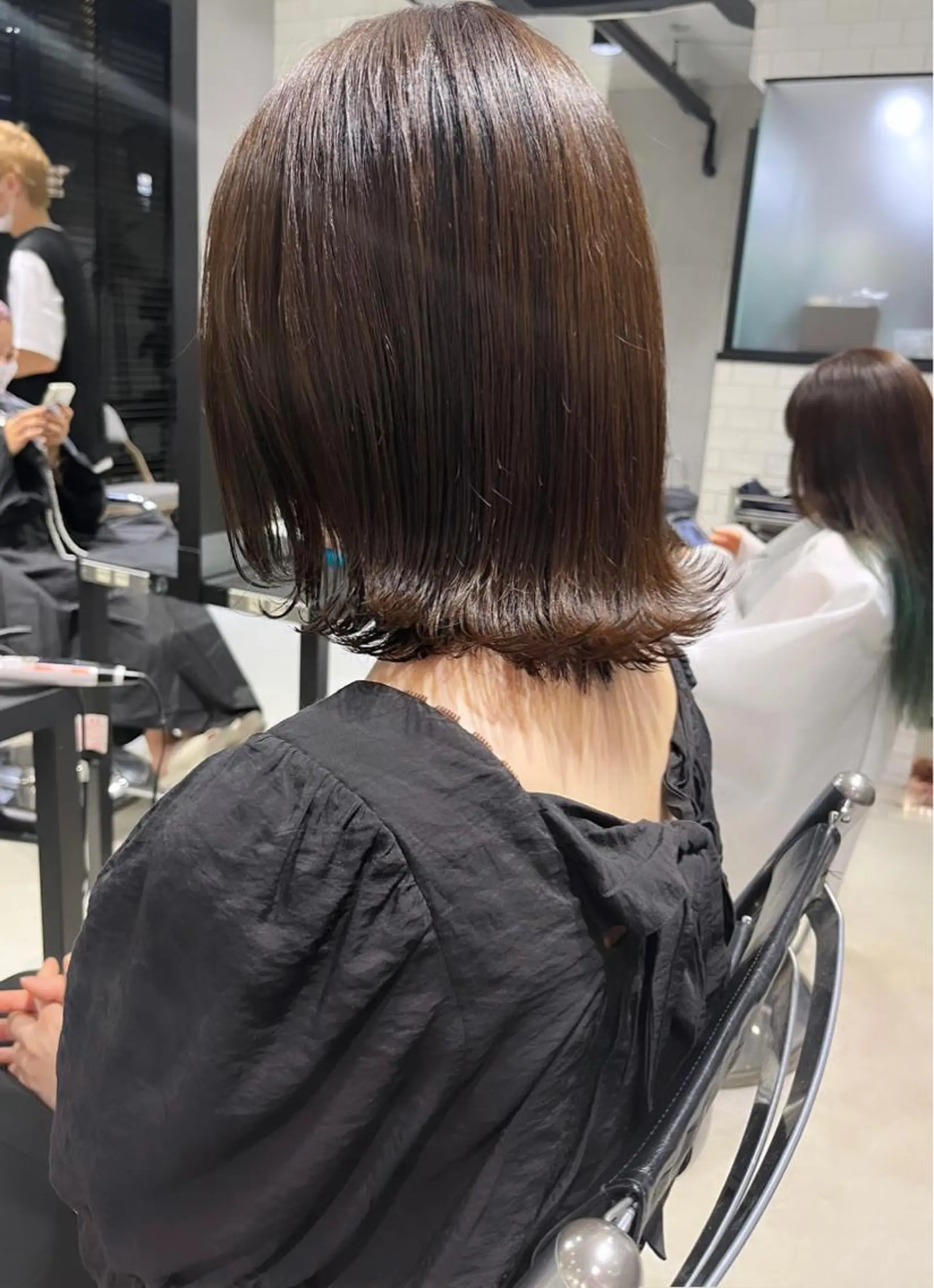 ショート カラー カット ヘアカラー トリートメント ヘッドスパ ヘアセット 透明感/オリーブ/ グレージュ/YUKAのヘアスタイル