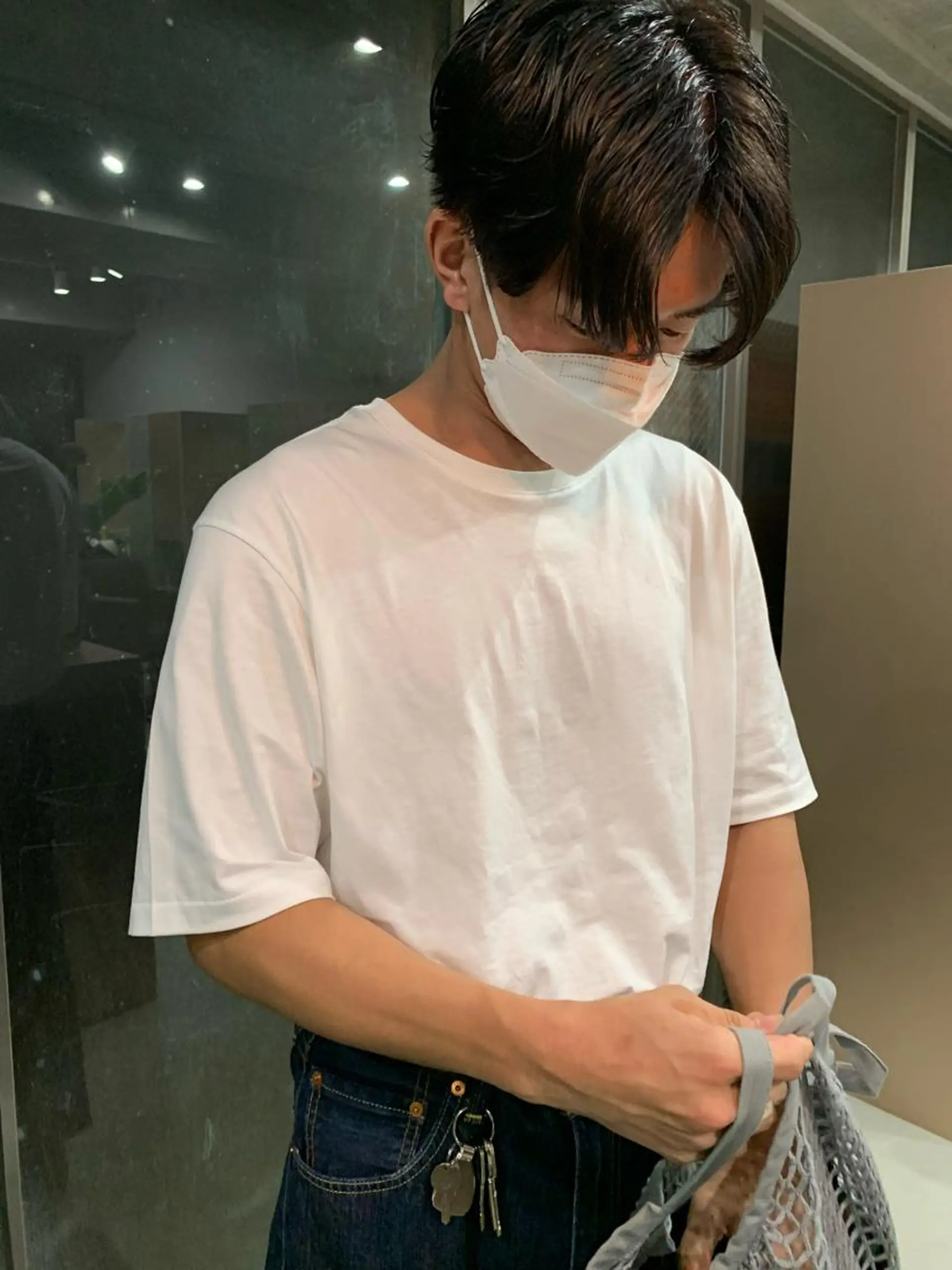 ショート パーマ メンズ ボブパーマコテ巻き風 パーマNo1深江秀平のヘアスタイル