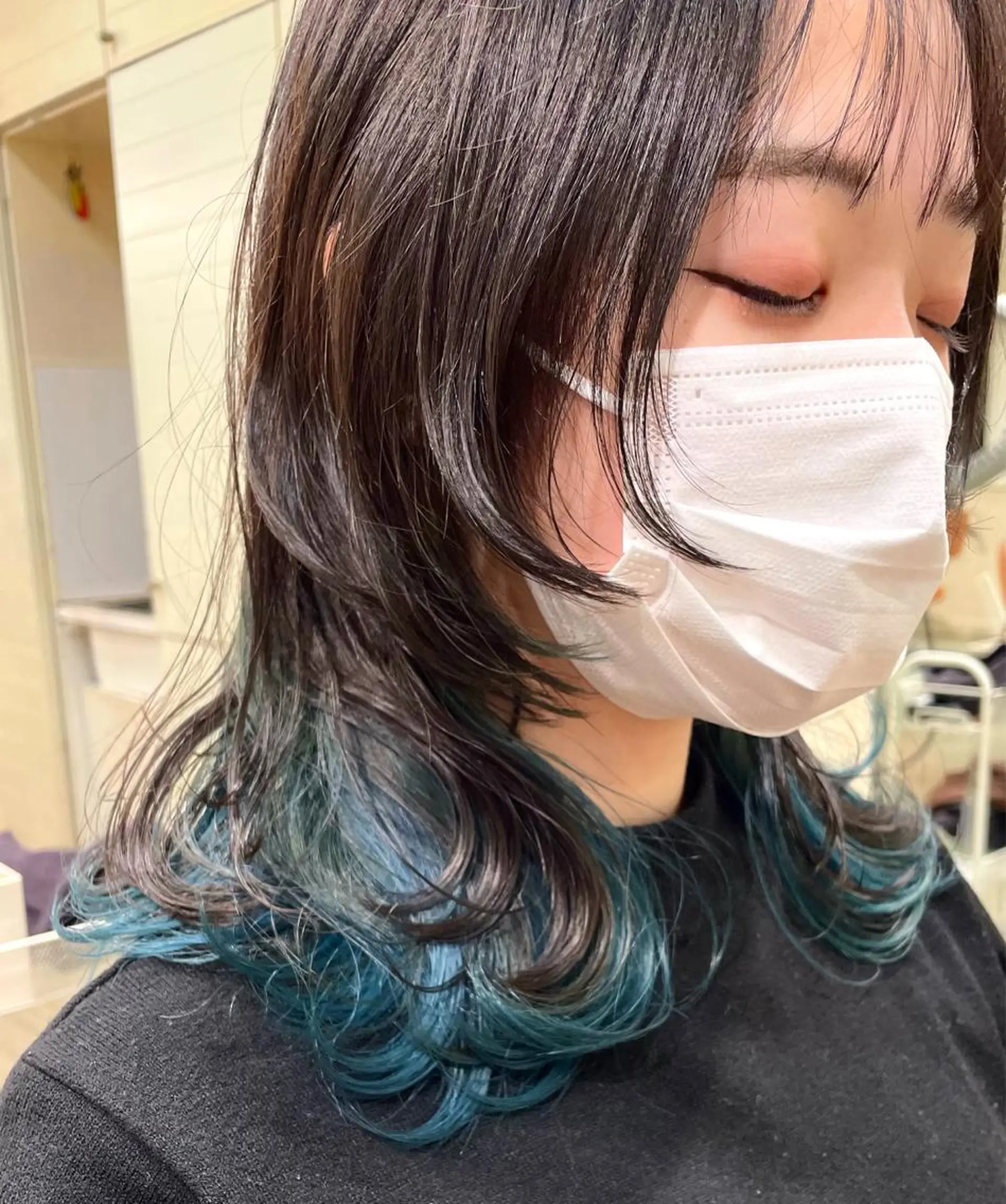 セミロング 顔まわりレイヤー レイヤーカット ウルフカット 🐺高椋 海/ウルフ/レイヤーのヘアスタイル