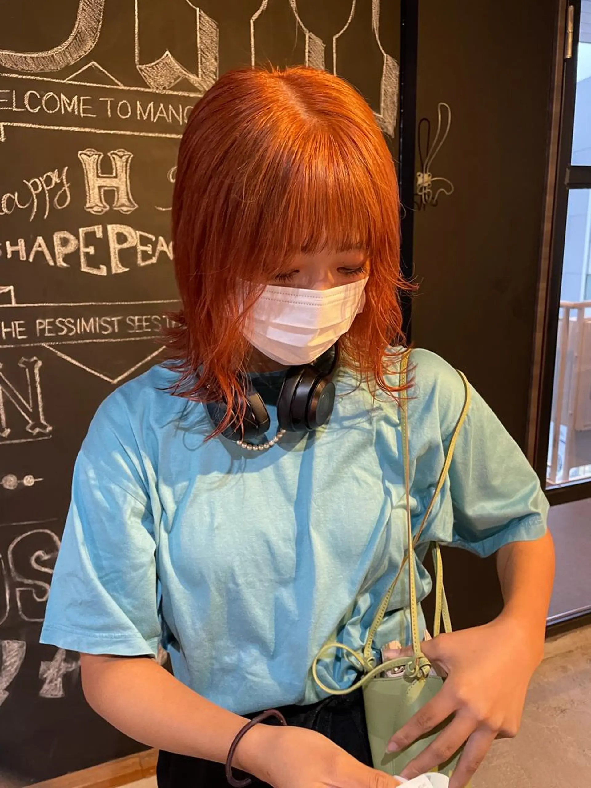 ミディアム カラー 中根 亜莉紗のヘアスタイル