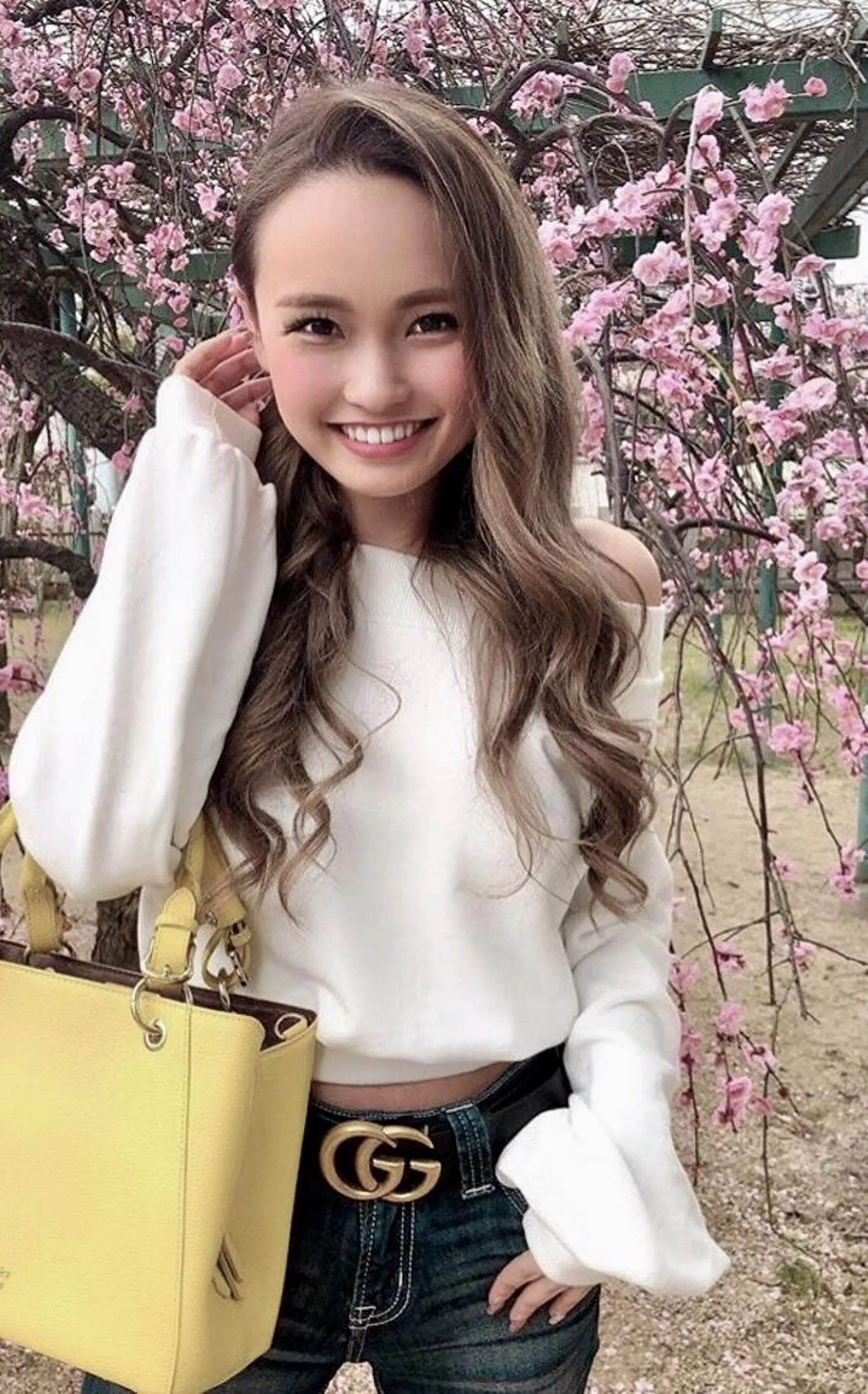 ロング カラー パーマ ヘアアレンジ Device ディバイスのヘアスタイル