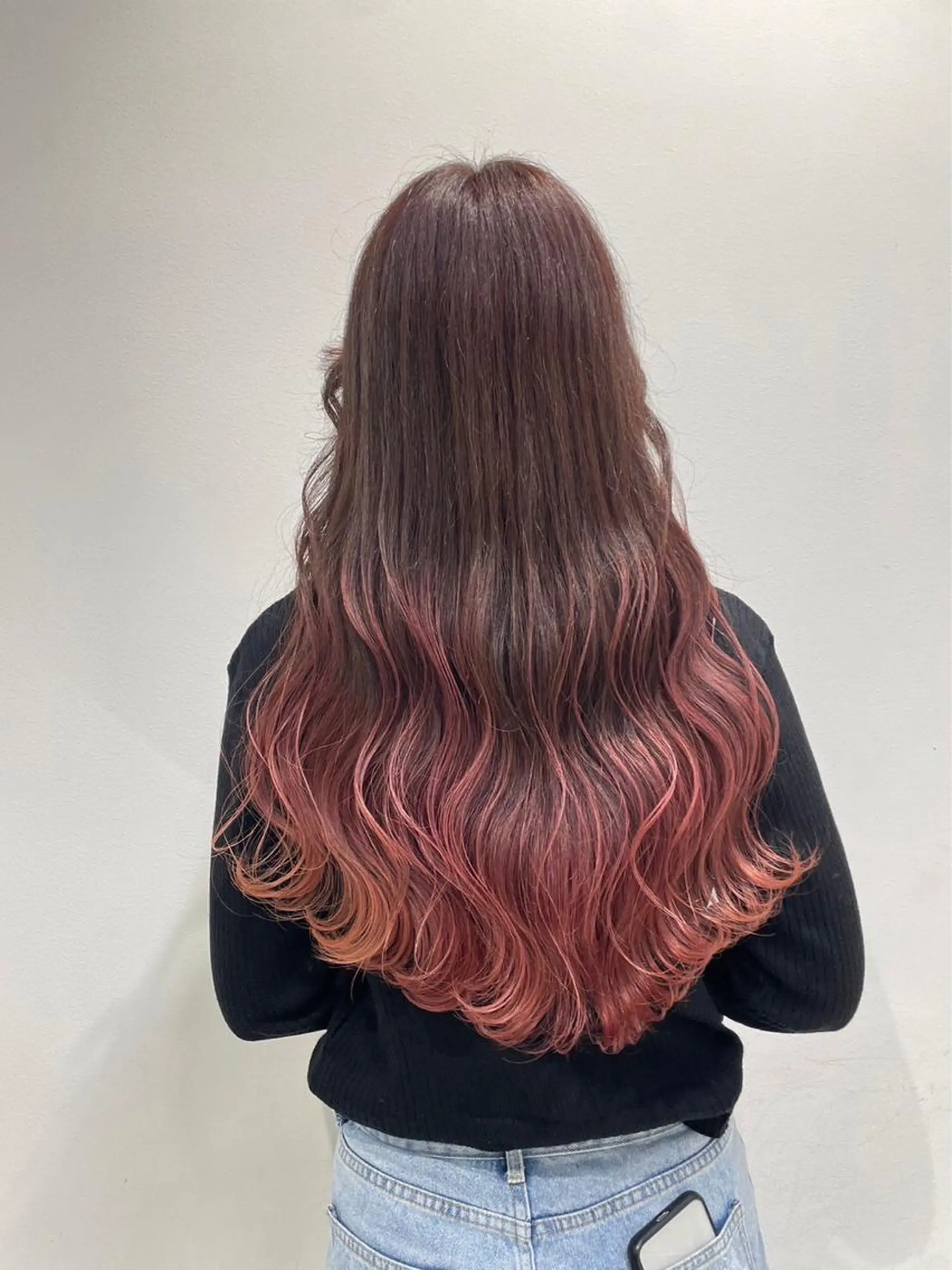 ロング カラー アディクシーカラー バレイヤージュ ブリーチ デザインカラー ダブルカラー ヘアカラー トリートメント 【公式】amble luxe池袋東口🩷のヘアスタイル
