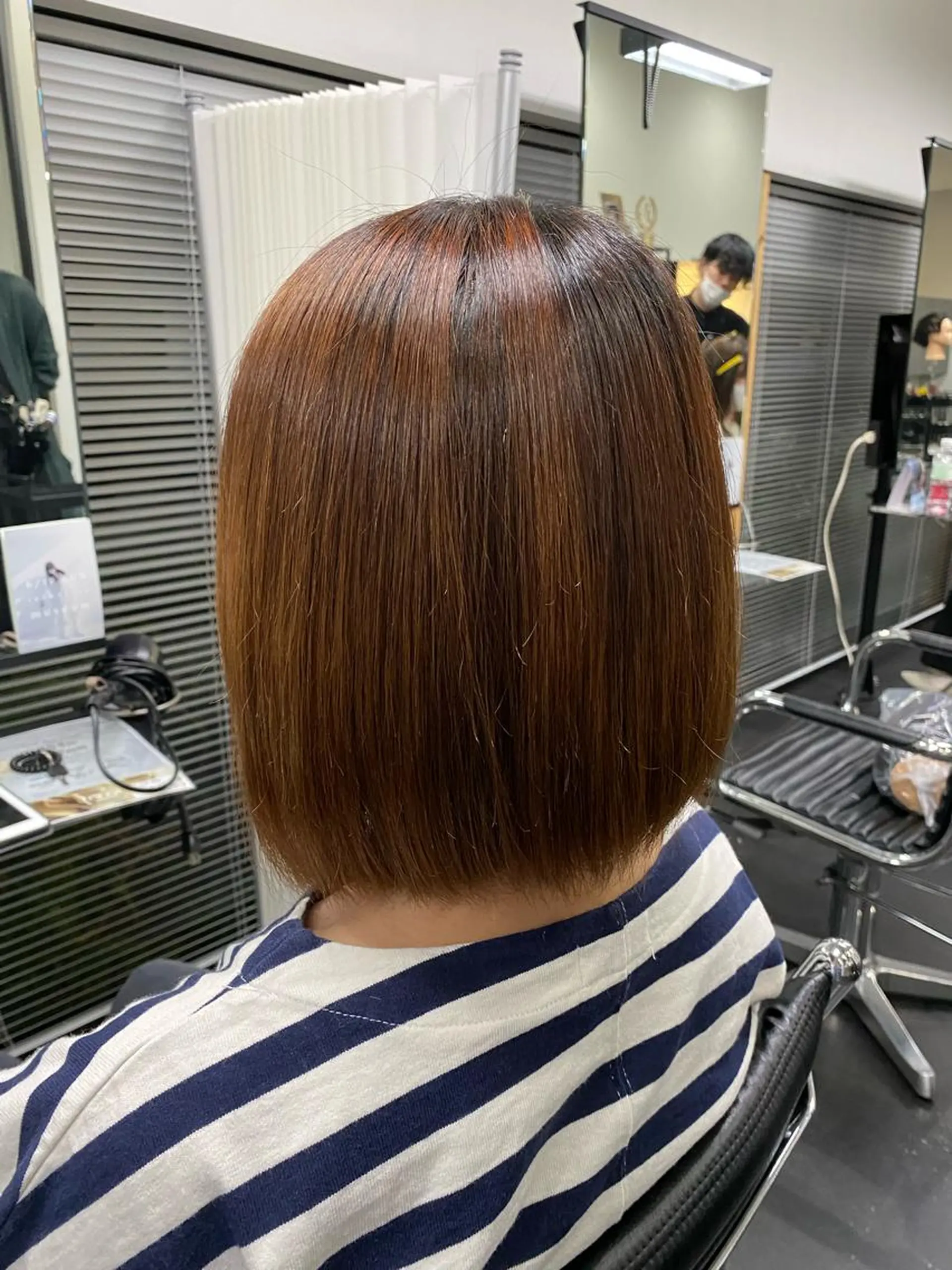 ミディアム 縮毛矯正 Ryo リョウのヘアスタイル