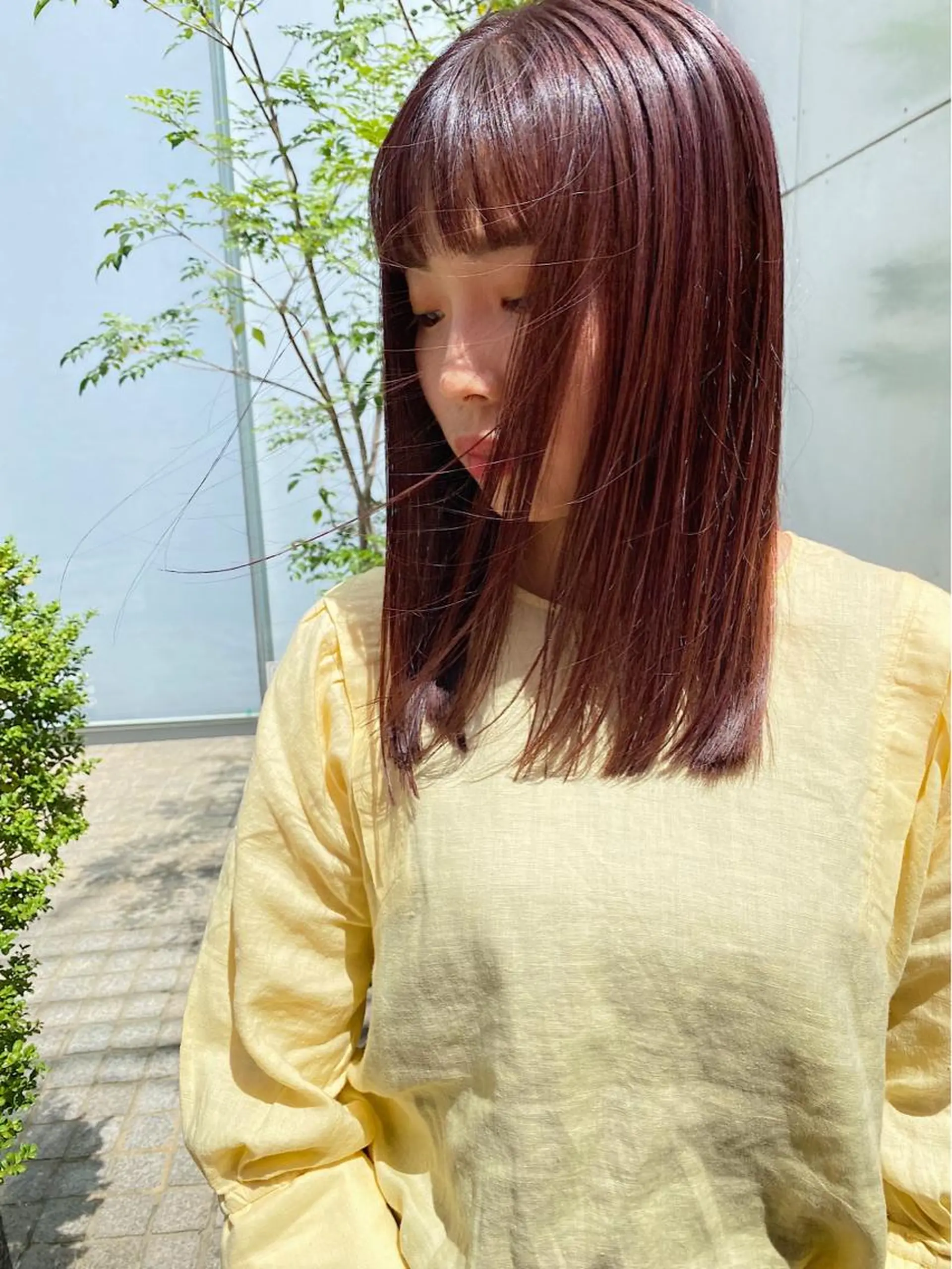 ミディアム カラー パーマ ヘアアレンジ メンズ キッズ ネイル マツエク・マツパ umu.［韓国ヘア /ダウンパーマ］のヘアスタイル