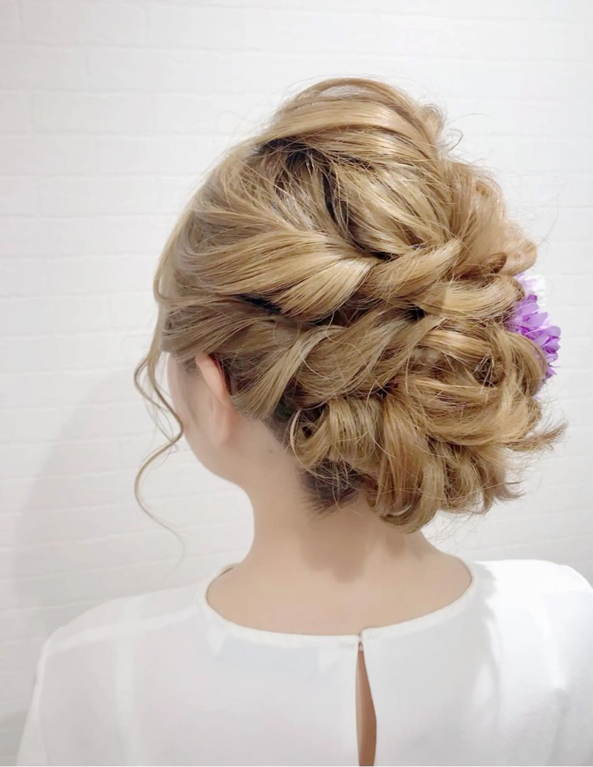 ミディアム ヘアアレンジ 浴衣 GRANLUSSO 〜グランルッソ駅前店所属・木口 嘉美のヘアスタイル