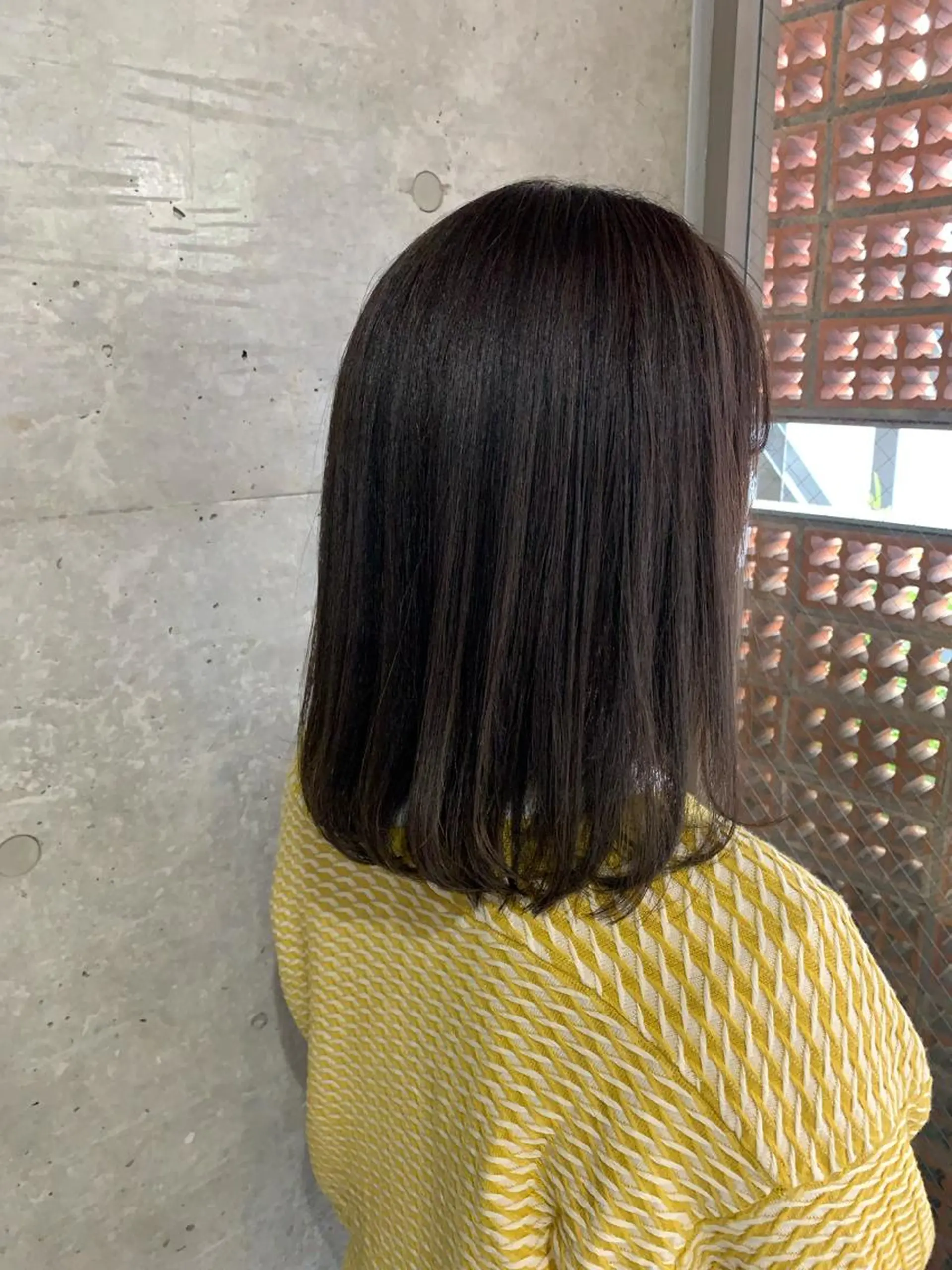 カラー ボブパーマコテ巻き風 パーマNo1深江秀平のヘアスタイル