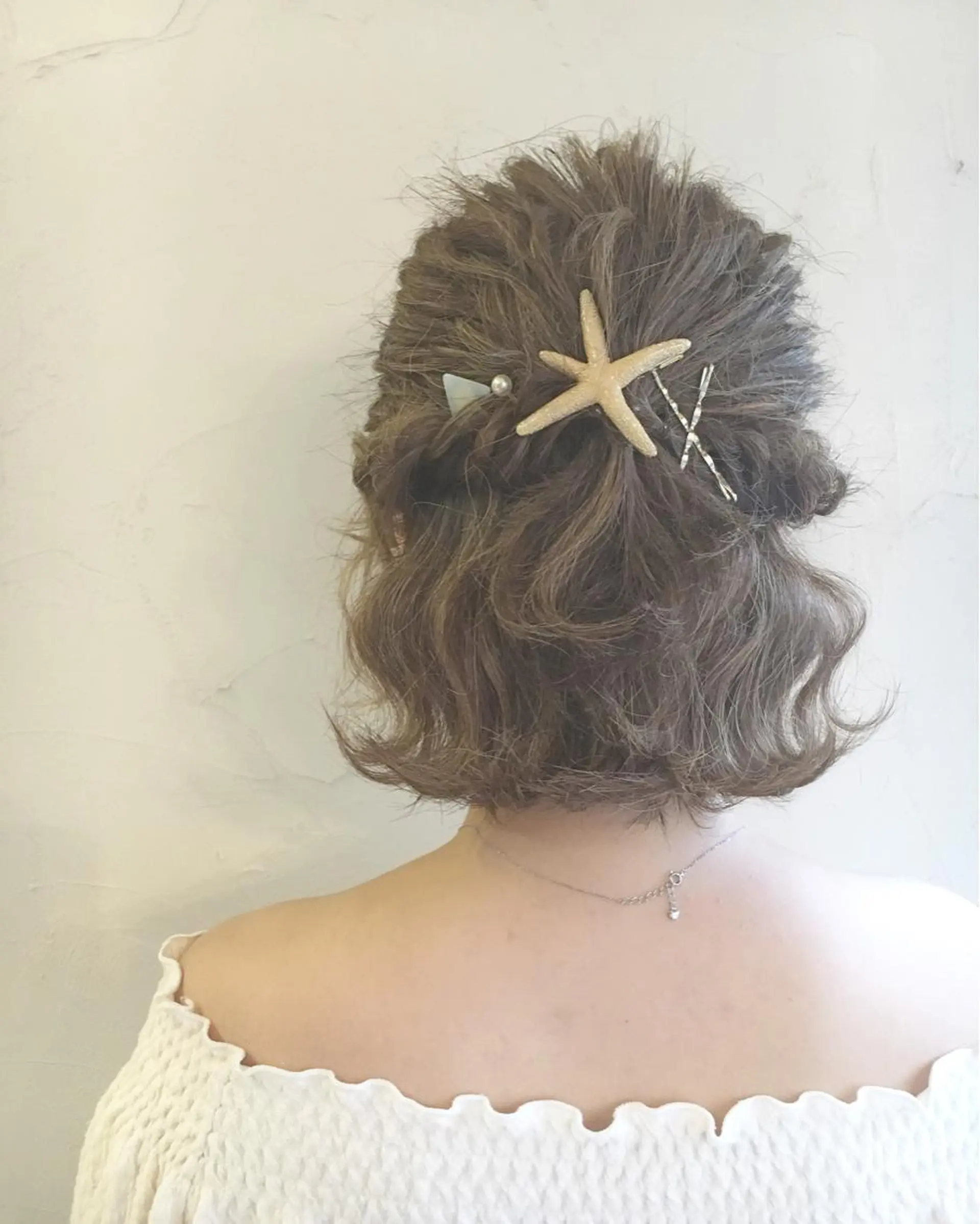 ミディアム セミロング カラー ヘアアレンジ LoRE hair 四条河原町　西尾友里のヘアスタイル