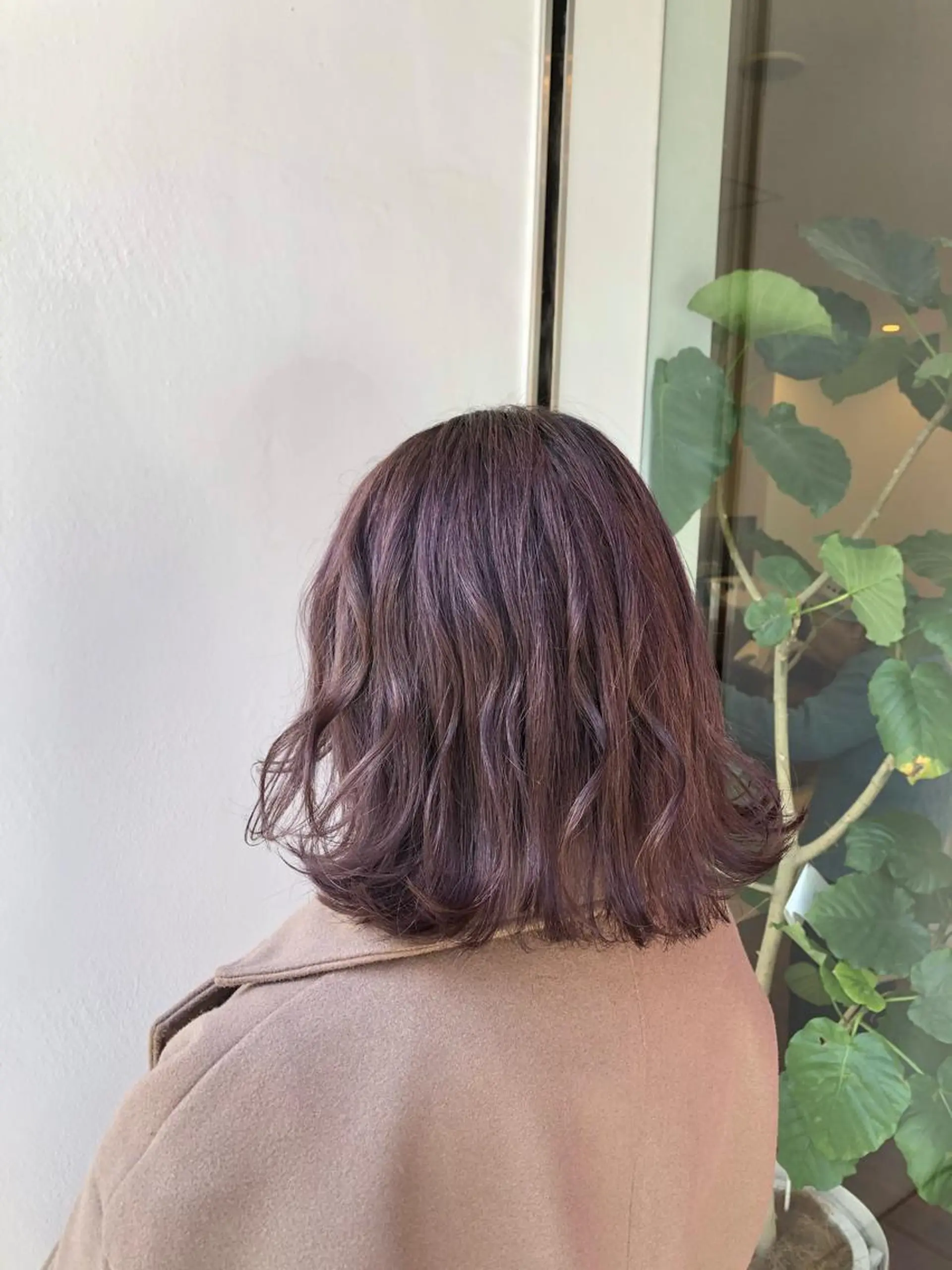 ミディアム カラー ブリーチ ラベンダーカラー ラベンダーピンク ピンクカラー 大阪長居🌱野見山 卓也のヘアスタイル