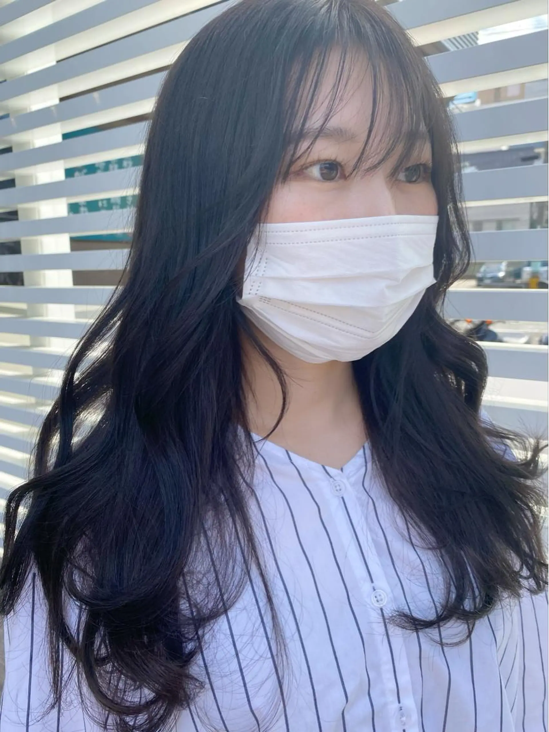 ロング カット ヘアカラー トリートメント eclat suzumiのヘアスタイル