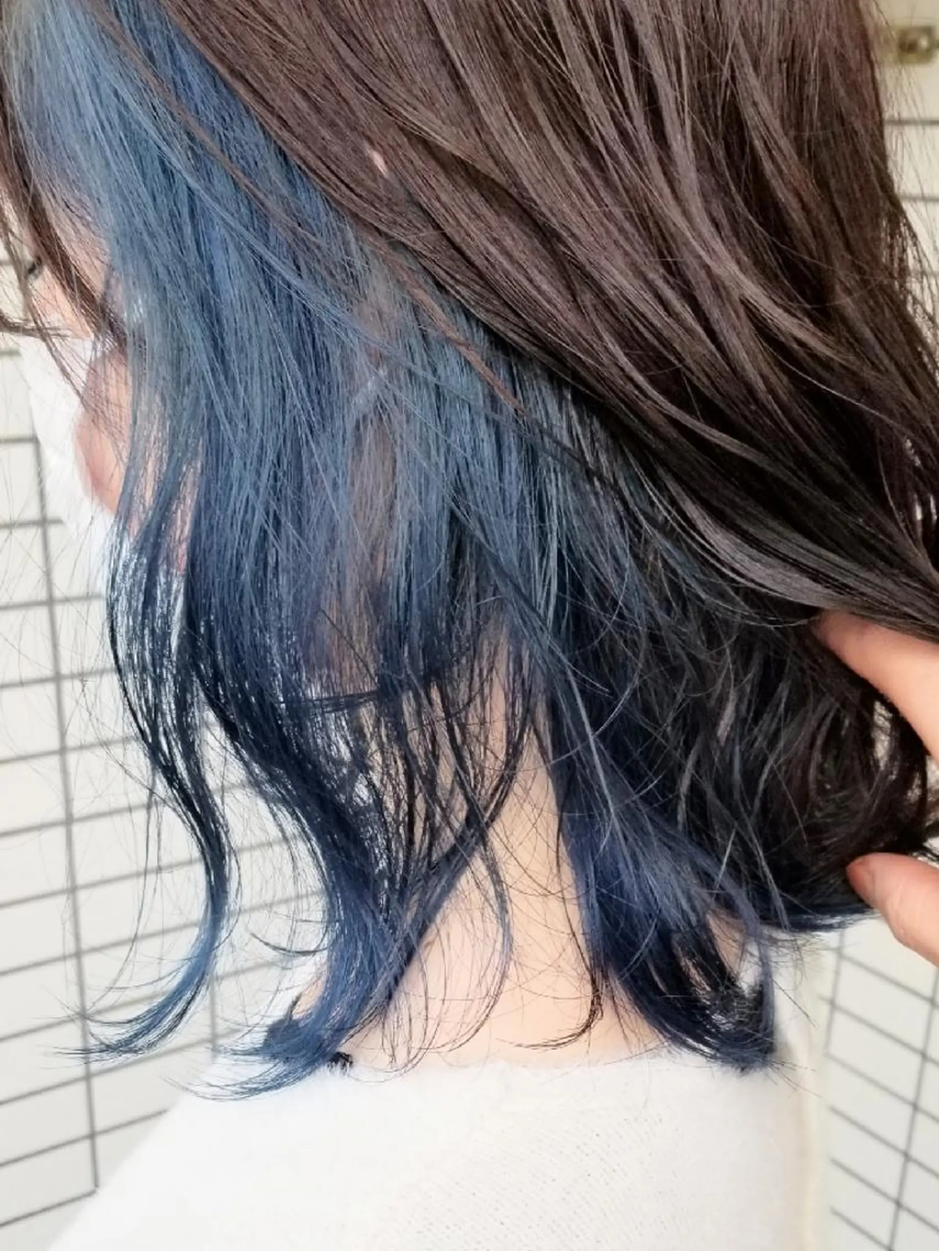 ショート カラー ブリーチ ブルーカラー インナーカラー ヘアカラー トリートメント La fith hair 池袋店所属・🔴赤み消し/ 艶カラー落合　優🔴のヘアスタイル