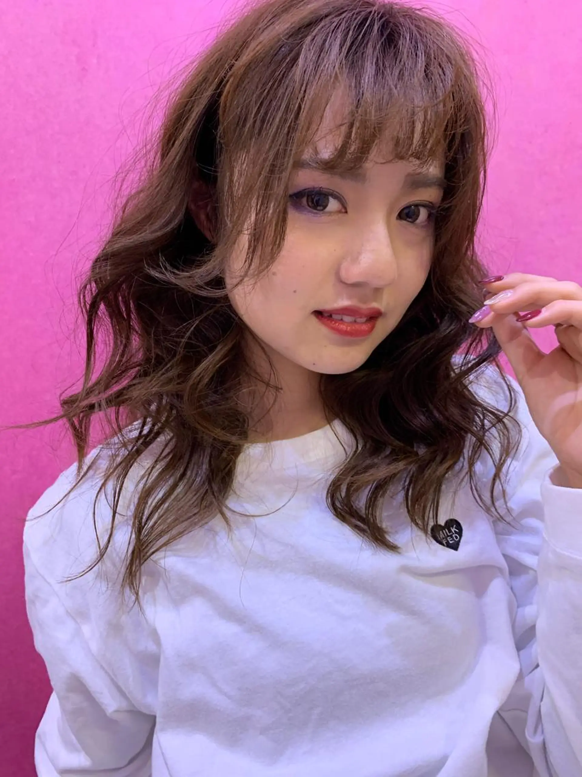 セミロング 髪質改善×艶カラー Haruのヘアスタイル