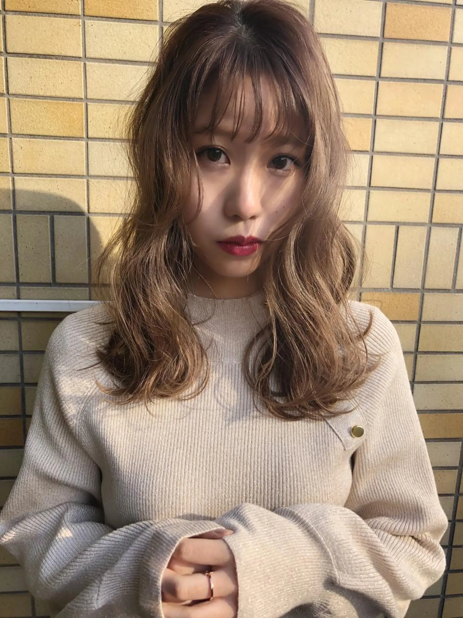 ロング カラー ベージュカラー カット ヘアカラー Pia hair Design Yakuin所属・Pia ツボイ ケイタのヘアスタイル