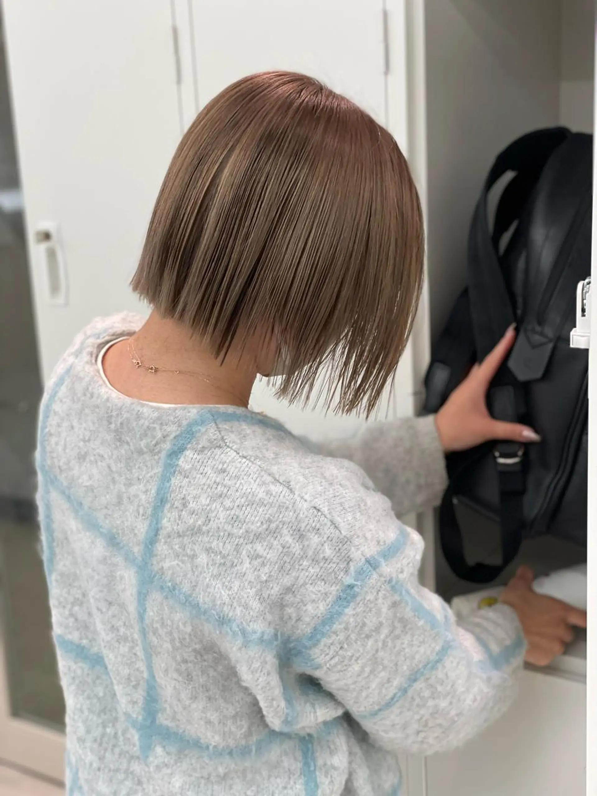 ショート カラー ショーヤ/ブリーチ /バレイヤージュのヘアスタイル