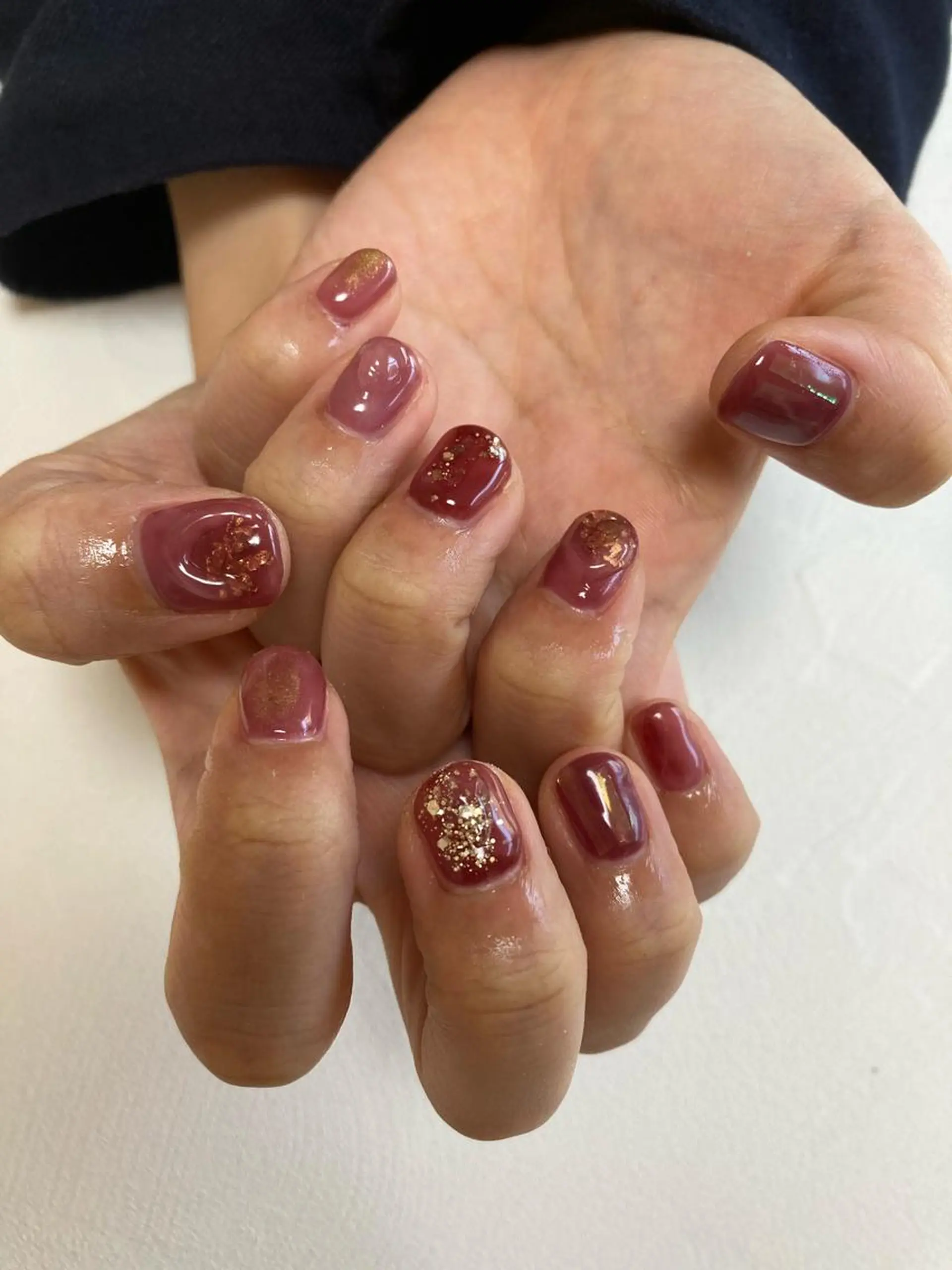 ネイル ニュアンスネイル ピンク ぷっくりネイル uinail mariのネイルデザイン