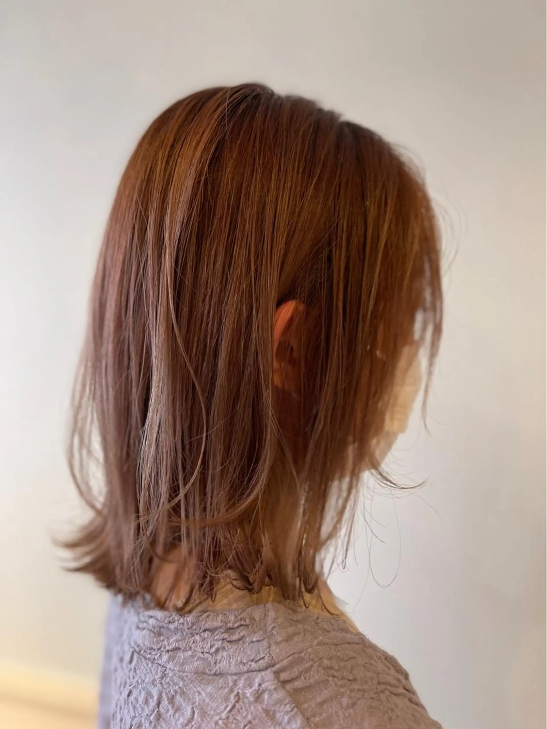 ミディアム カラー ヘアカラー トリートメント ヘッドスパ よこつか あみのヘアスタイル