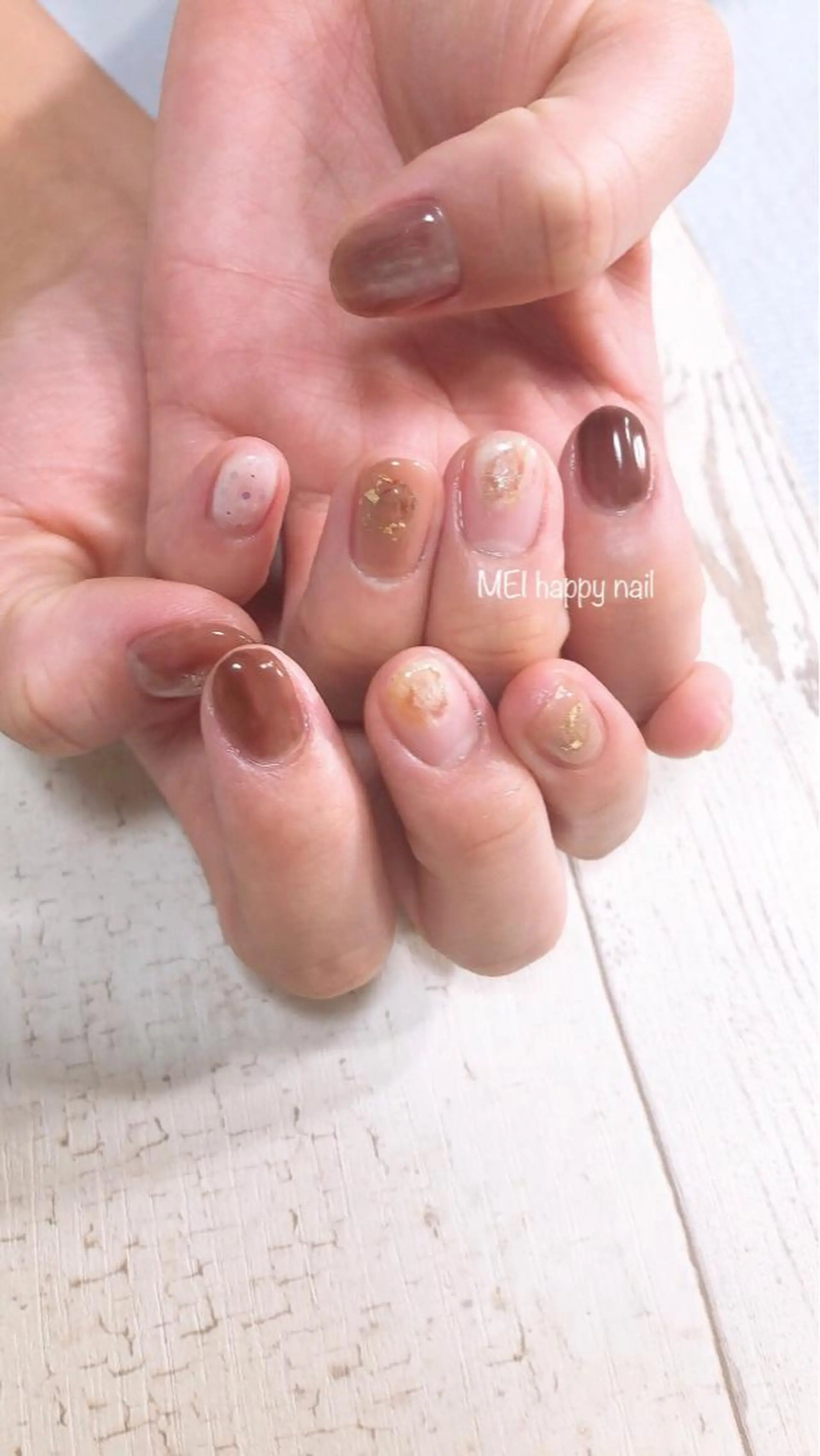 ネイル ジェルネイル ニュアンスネイル パラジェル 春ネイル 北浦和 自爪育成ケアのネイルデザイン