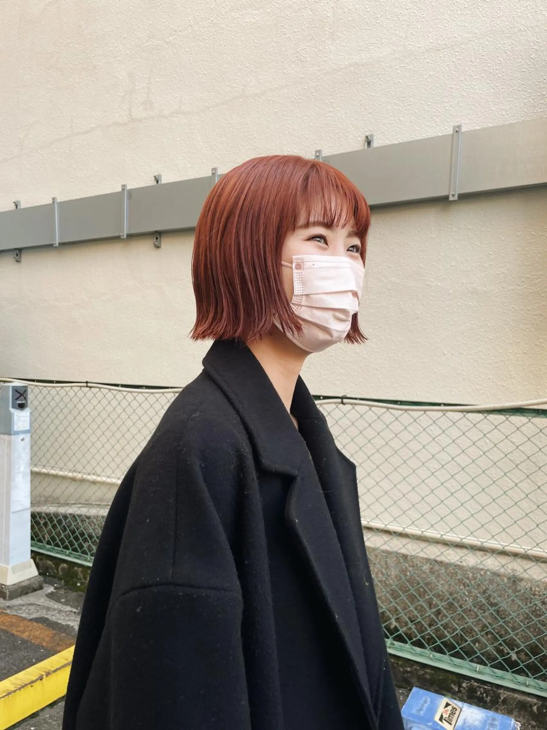 ミディアム カラー ブリーチ オレンジ 高橋 みく/ minimのヘアスタイル