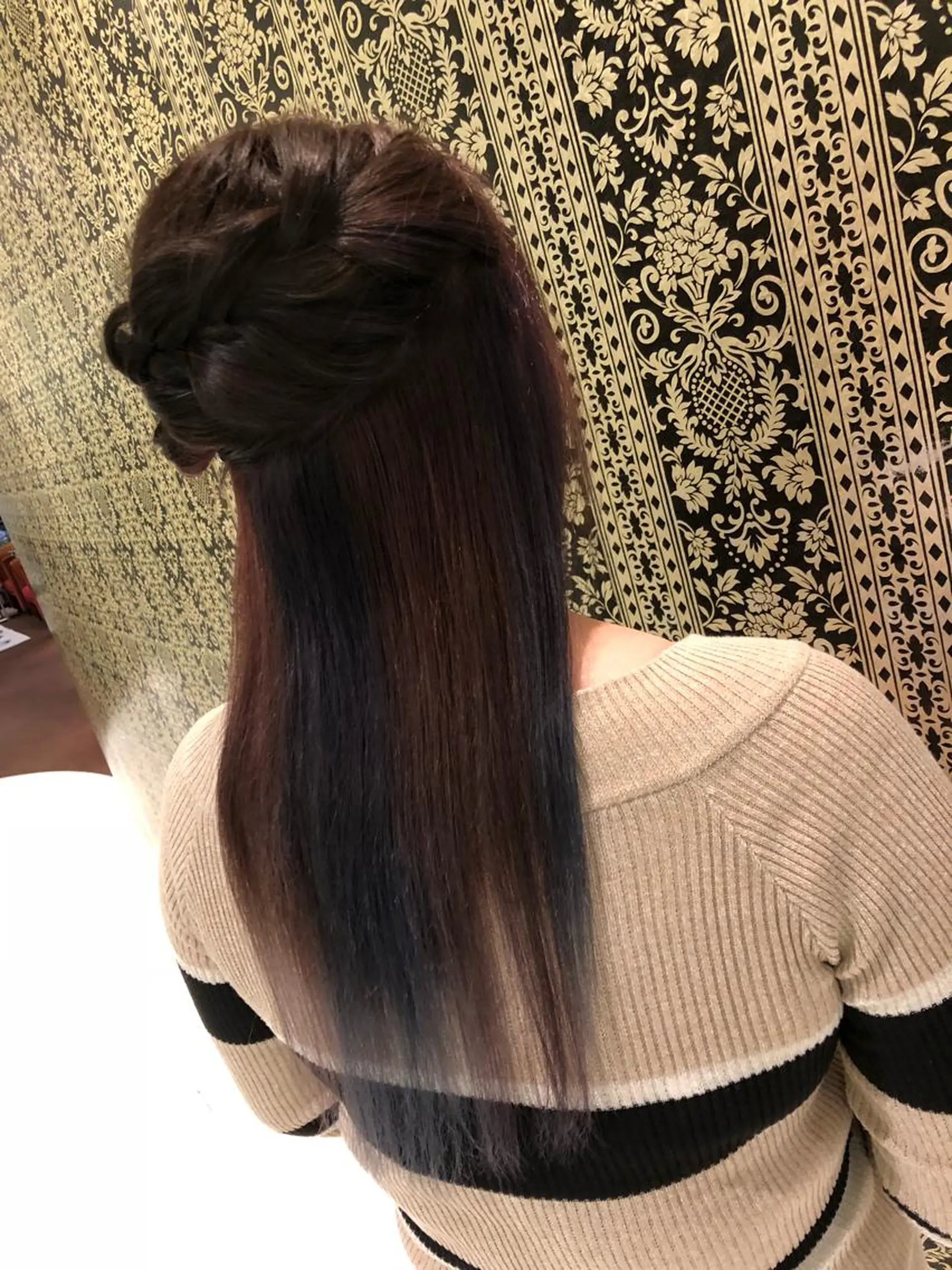 ロング カラー インナーカラー ムトウセイマ/艶髪 /艶ケアWブリーチのヘアスタイル