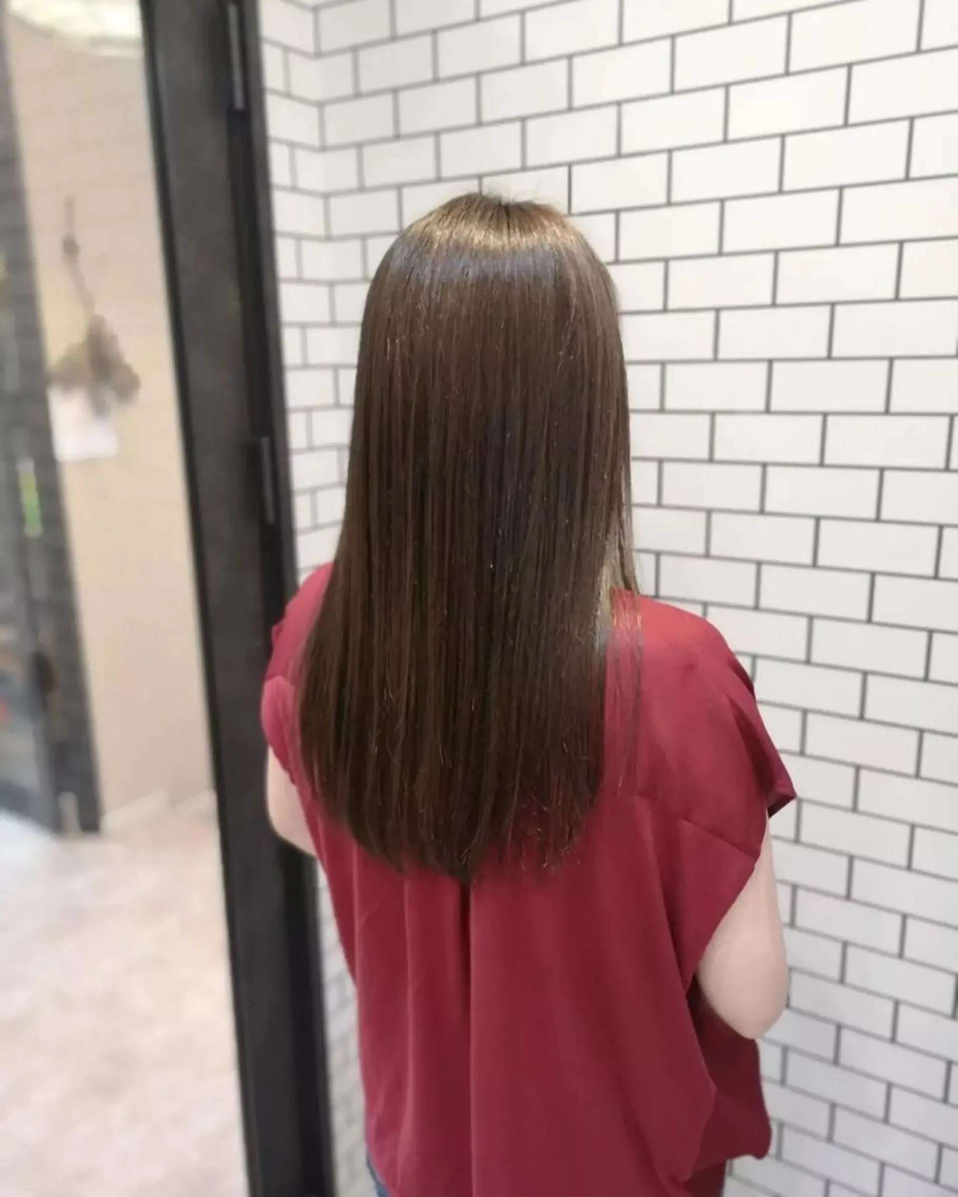 カラー アディクシーカラー アッシュ バレイヤージュ ベージュカラー ブリーチ newi 川崎店のヘアスタイル