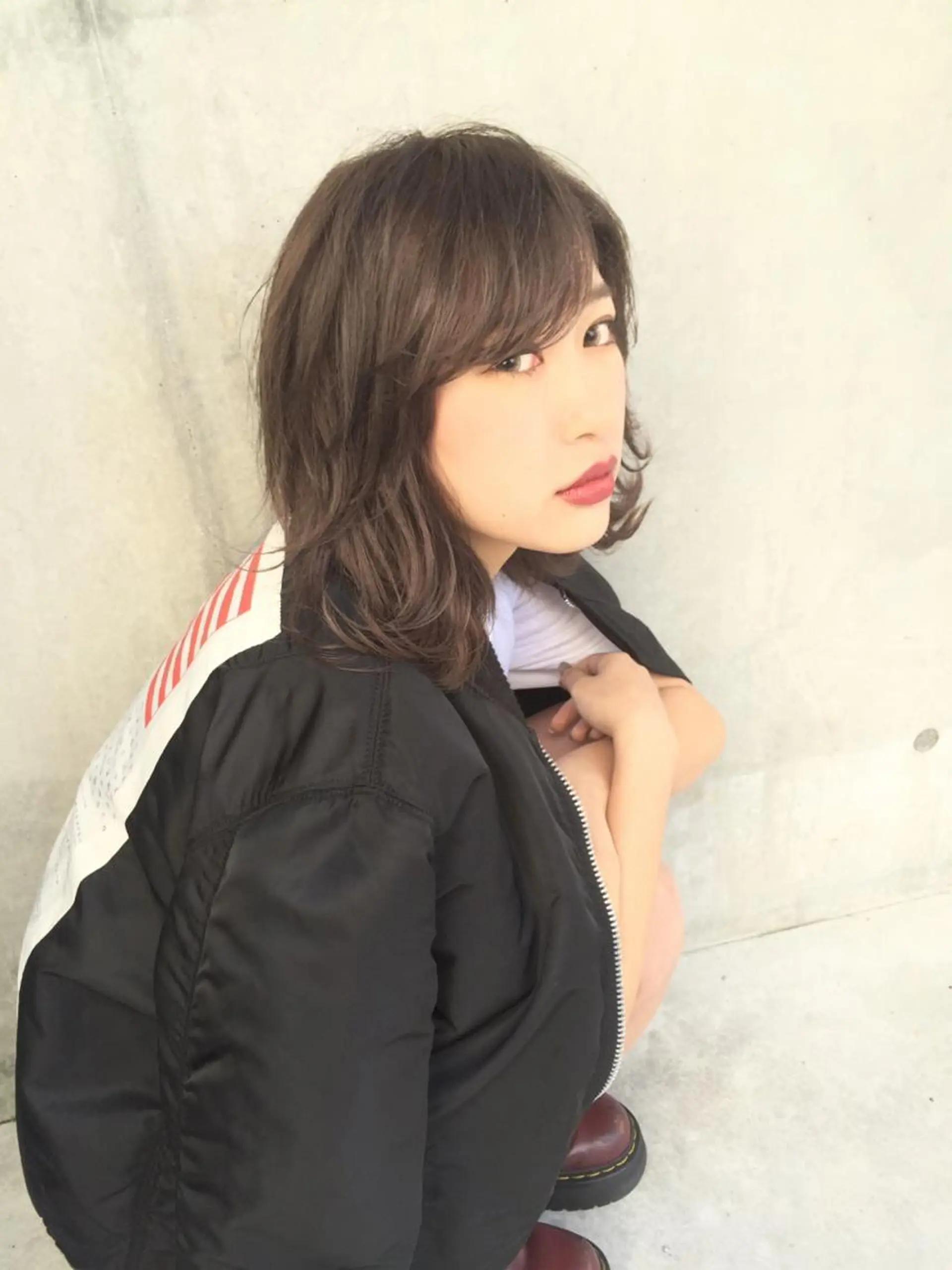 ショート ミディアム ハイライト HOODS hair salon所属・透明感カラー🌿ボブ ✨飛田　ケイのヘアスタイル