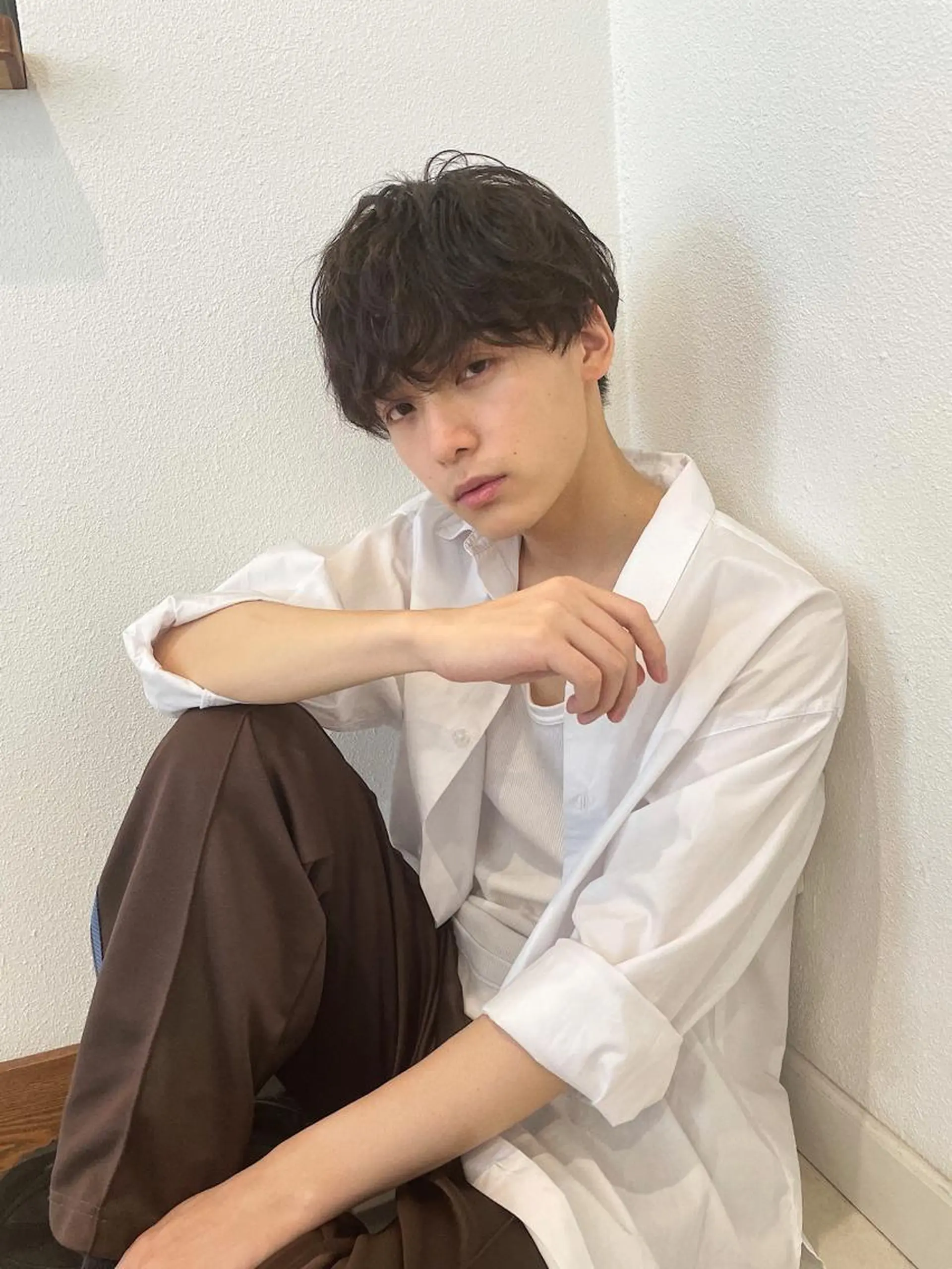 ショート パーマ メンズ メンズパーマ ニュアンスパーマ カット パーマ garland所属・柳田 駿のヘアスタイル