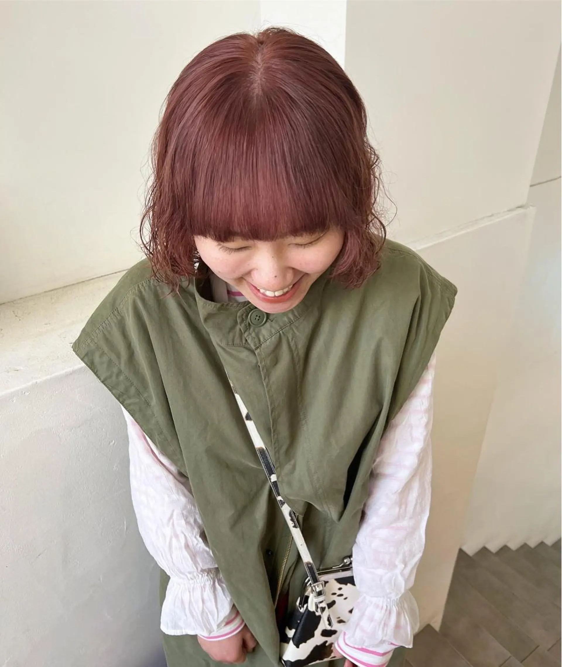 ショート カラー 顔周りカット/透明感 カラー✂️MEIのヘアスタイル