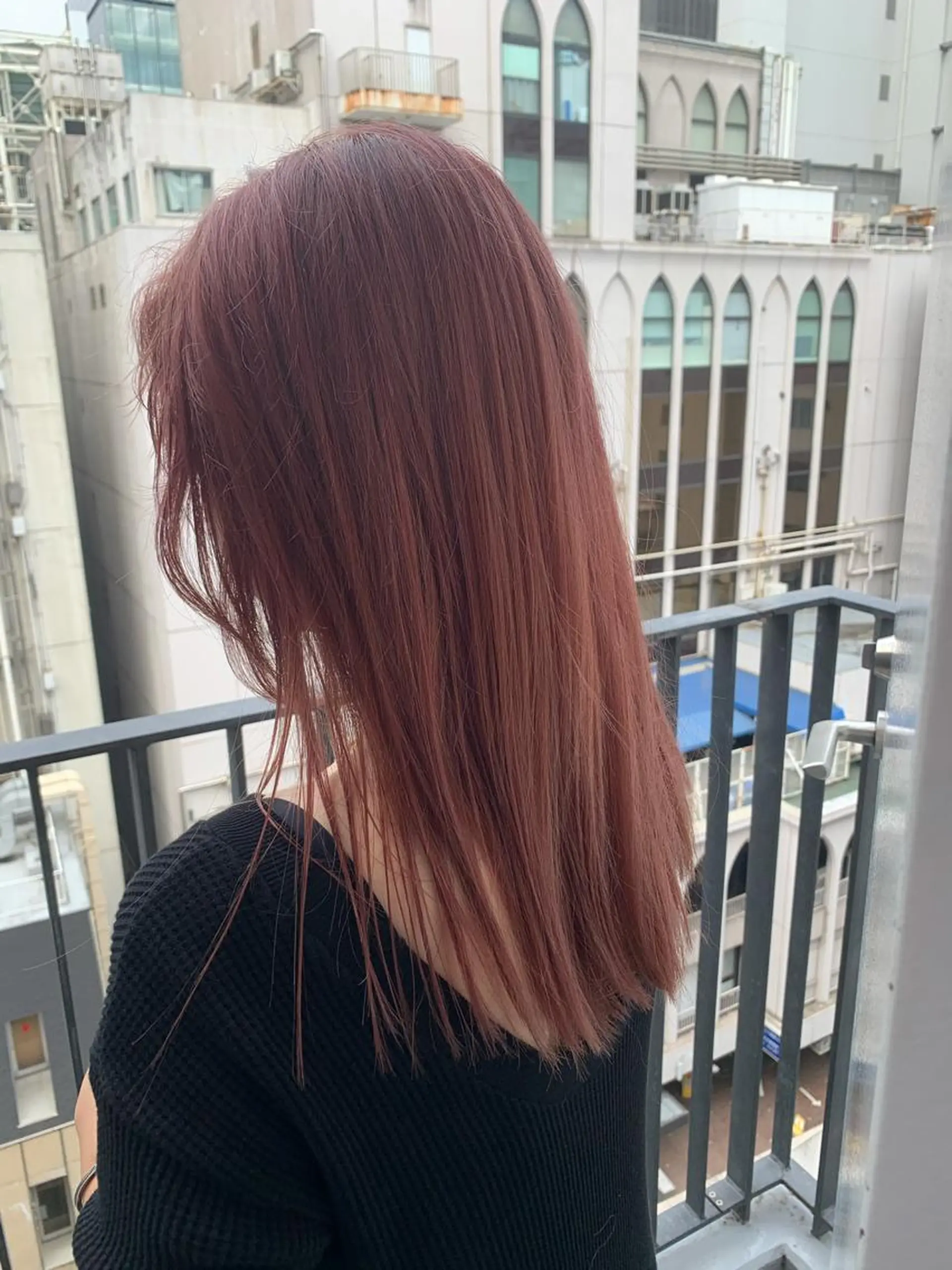 セミロング ヘアカラー トリートメント XYZ所属・縮毛矯正/髪質改善 韓国風/MIKIYAのヘアスタイル