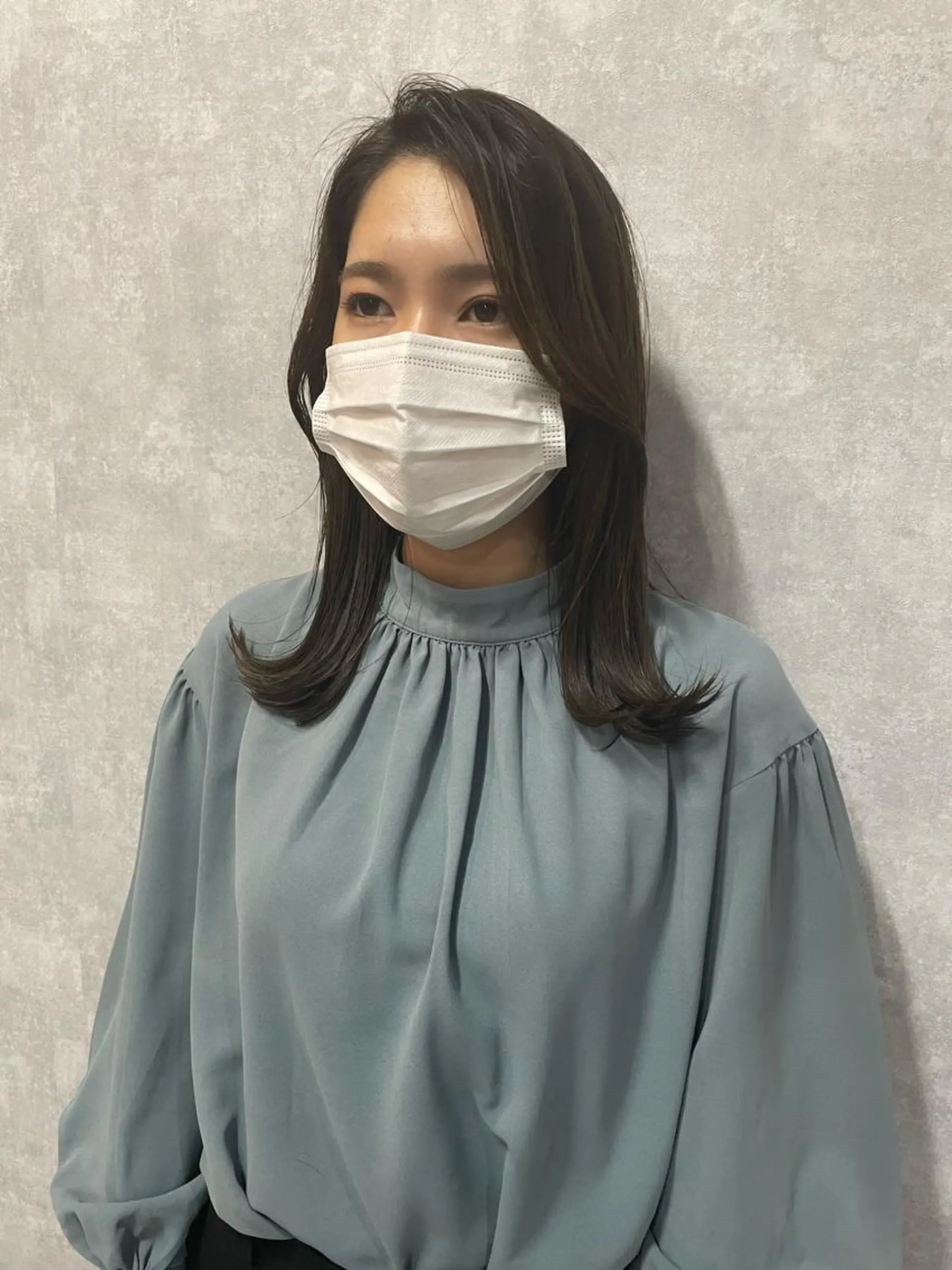 ミディアム 切りっぱなしボブ ショートボブ ミディアムパーマ アッシュ ボブ C’LD hair  produce /シールドヘア所属・モテ髪/ボブ/ショー ト/アダチフウトのヘアスタイル