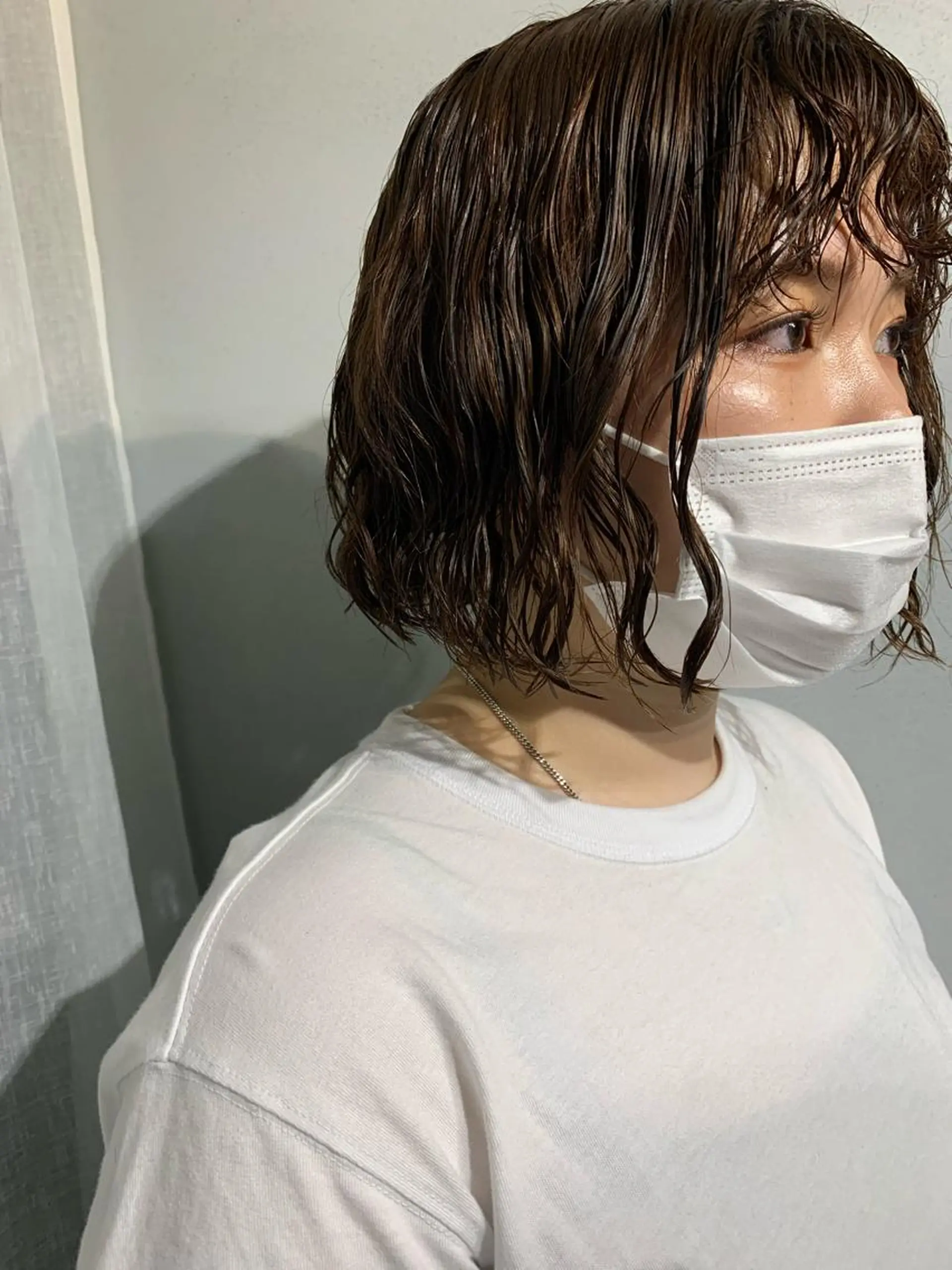 ショート パーマ ボブパーマコテ巻き風 パーマNo1深江秀平のヘアスタイル