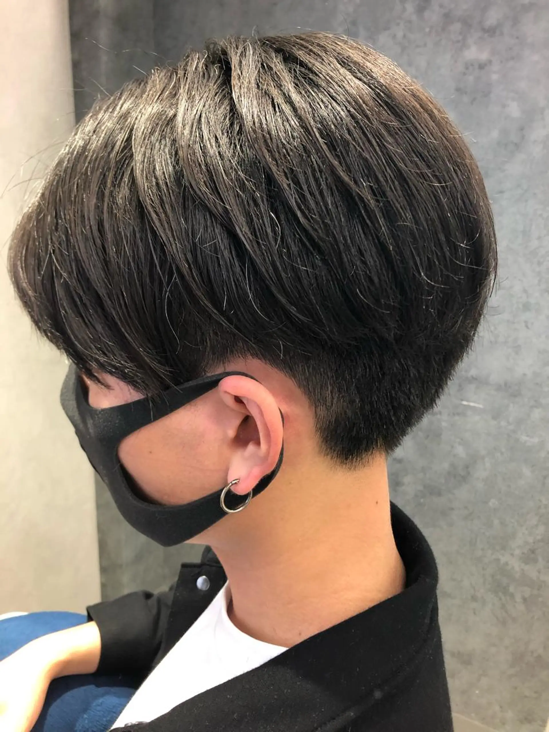 メンズ センターパート ツーブロック カット Noy所属・Noyヨシモト ヒロトのヘアスタイル